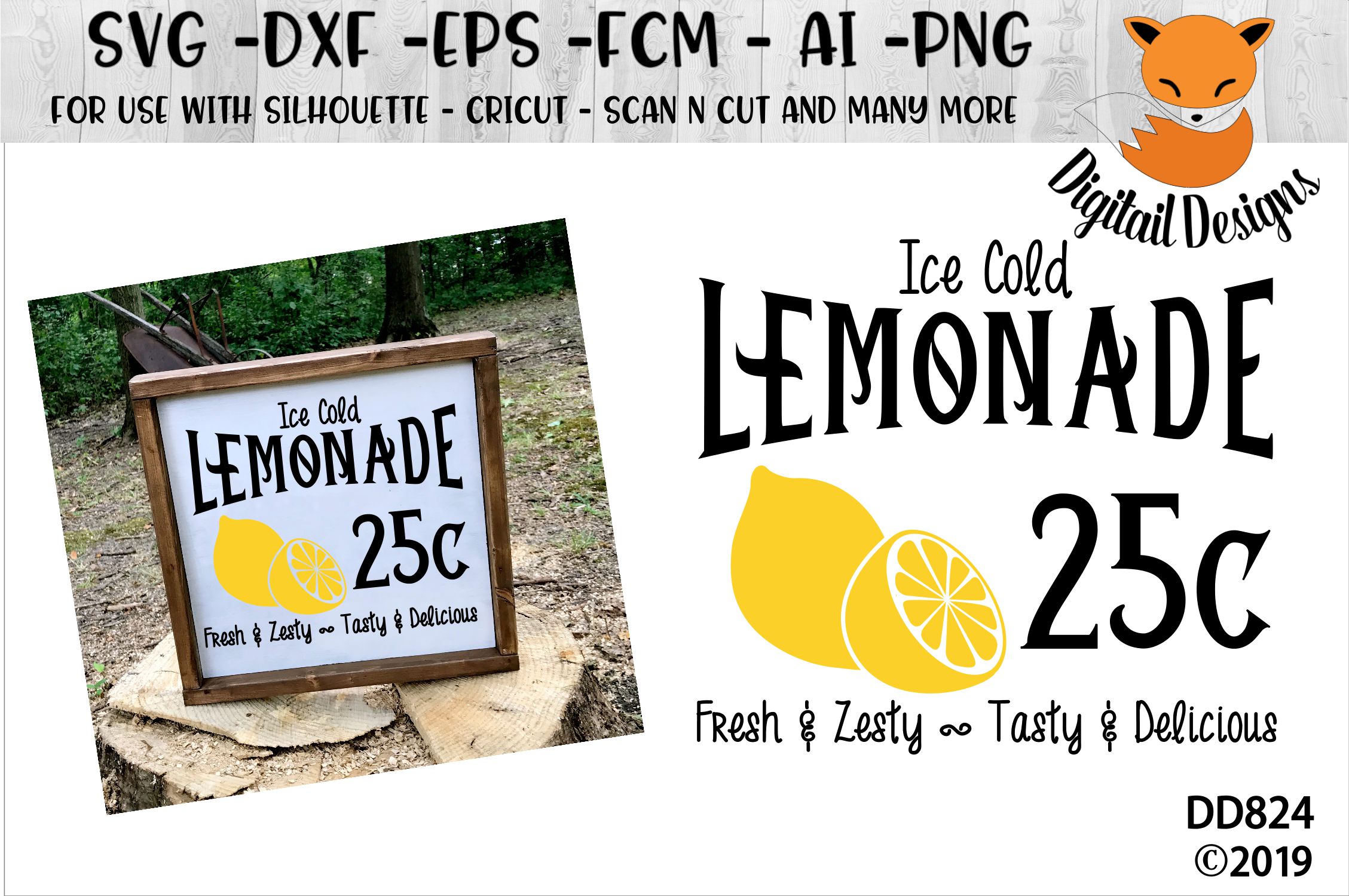 Download Lemonade Sign SVG for Silhouette, Cricut, Scan N Cut