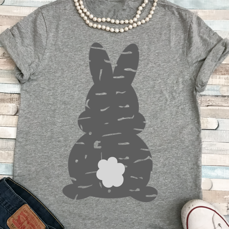 Download Distressed Bunny SVG