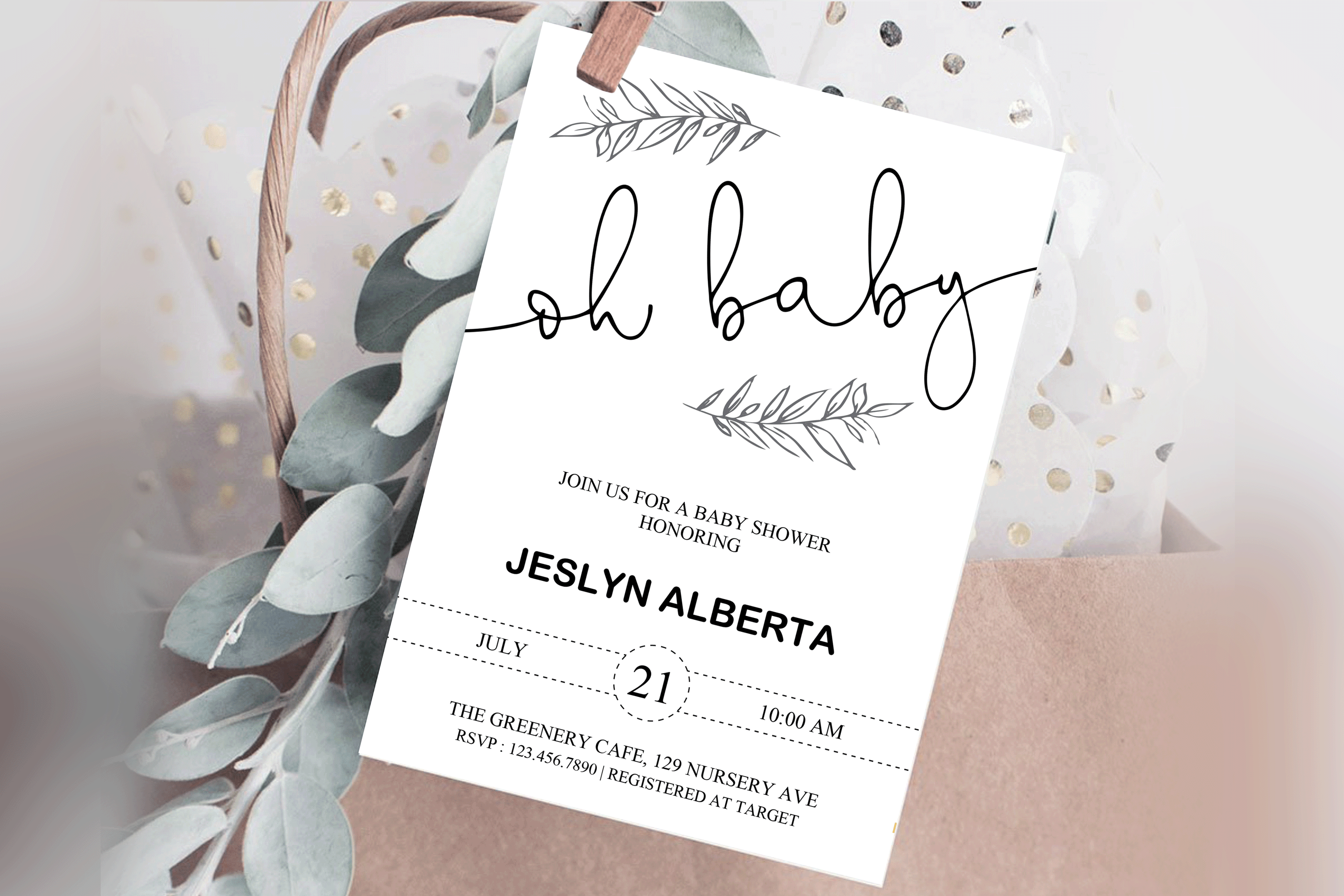 Baby Shower Invitation Baby Shower Invitations Template