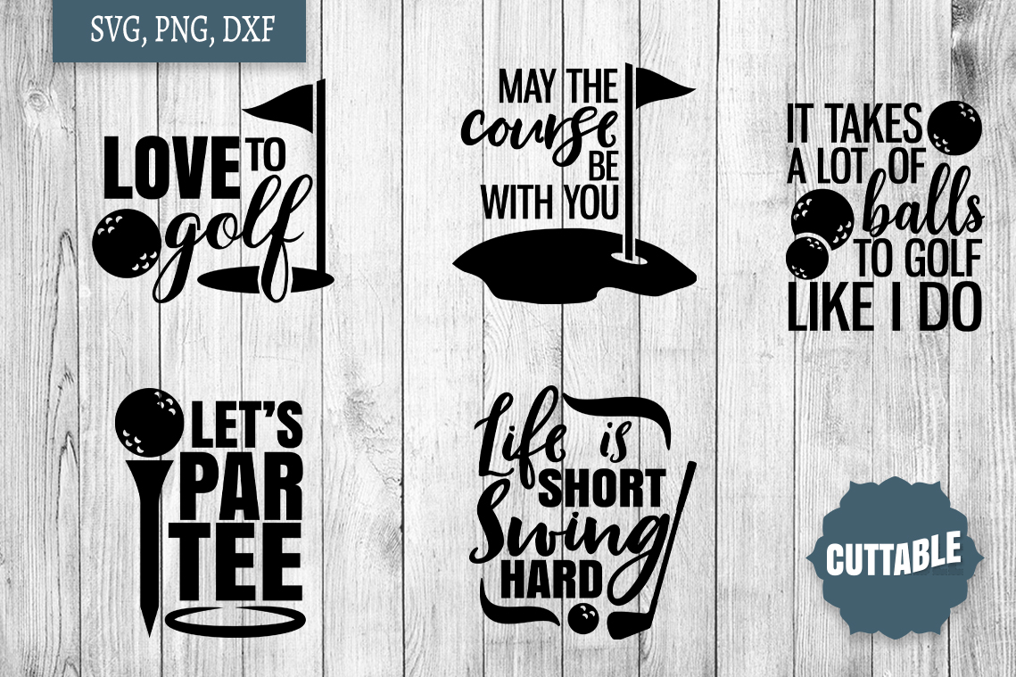 Download Golf SVG bundle, golfer quote cut files, golf quote SVGs (216058) | SVGs | Design Bundles