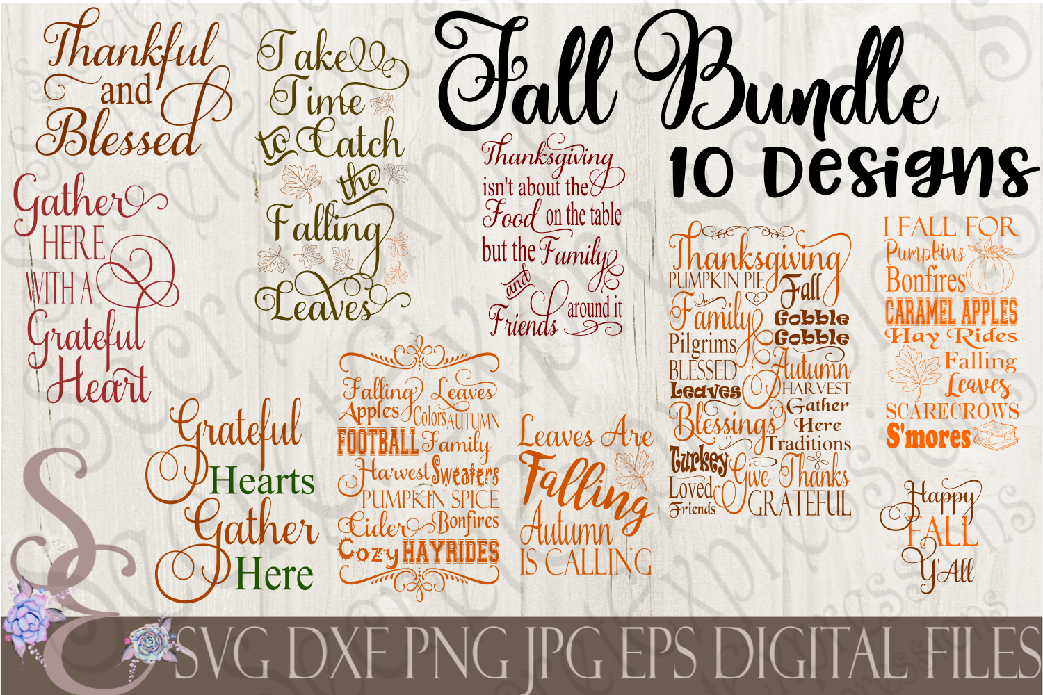 Fall SVG Bundle 10 Designs (98168) | SVGs | Design Bundles