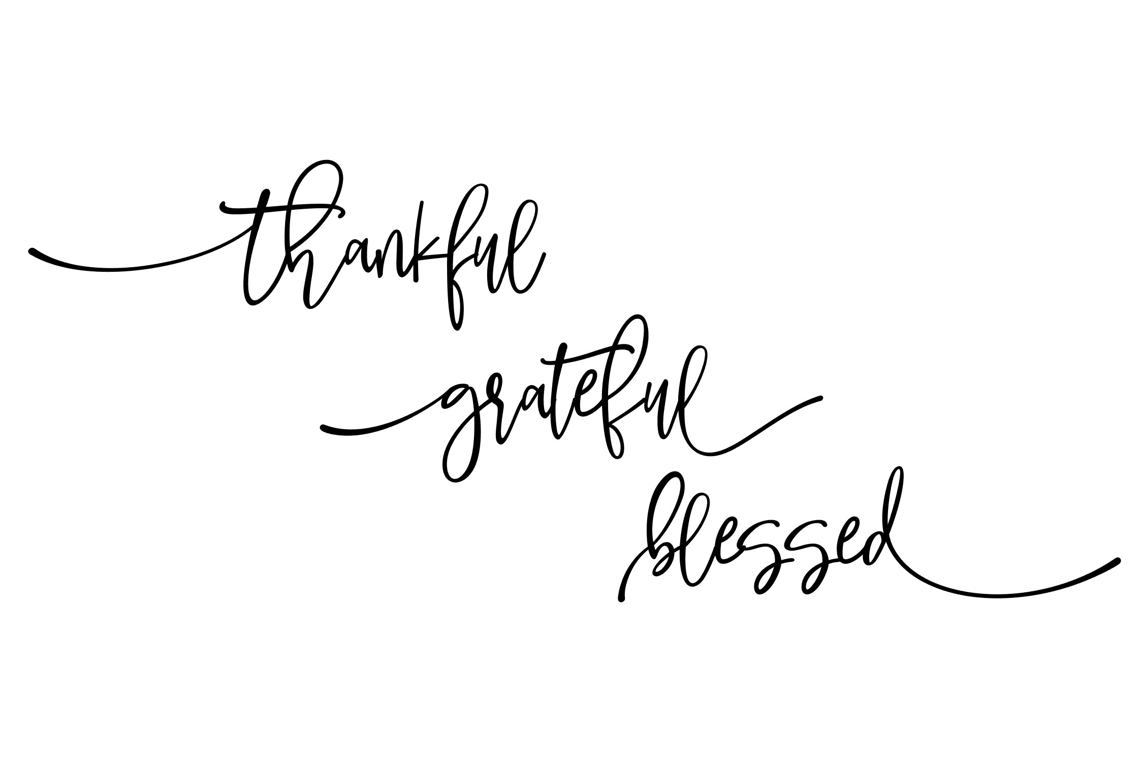 Thankful Grateful Blessed - SVG PNG EPS (263507) | Cut Files | Design