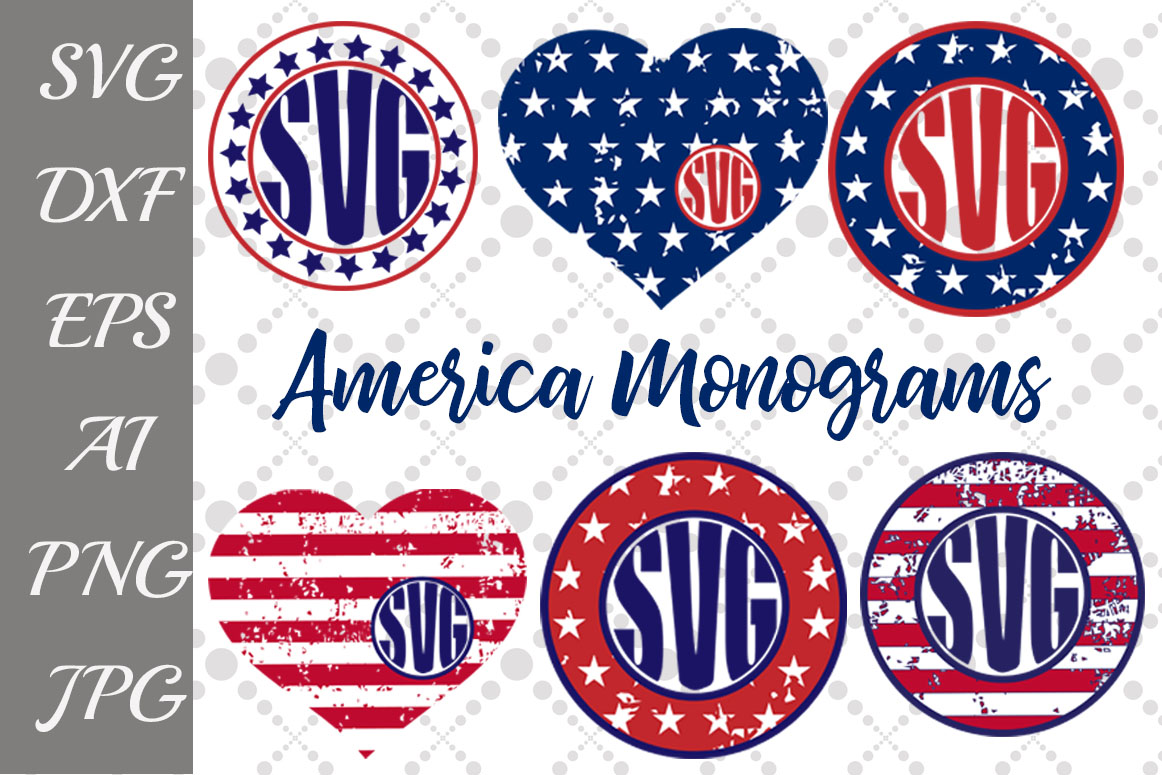 Download 4th of July Bundle Monogram Svg (86239) | SVGs | Design Bundles