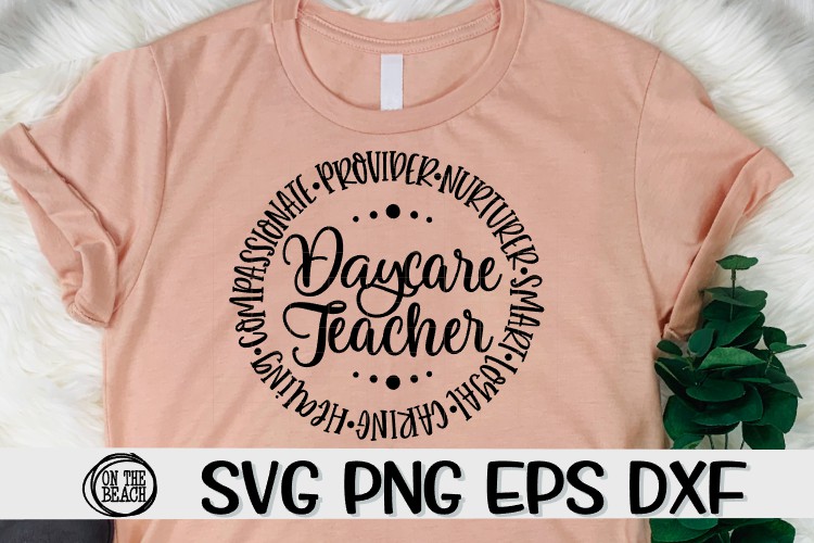 Download Daycare Teacher - Circle - Words - SVG PNG EPS DXF