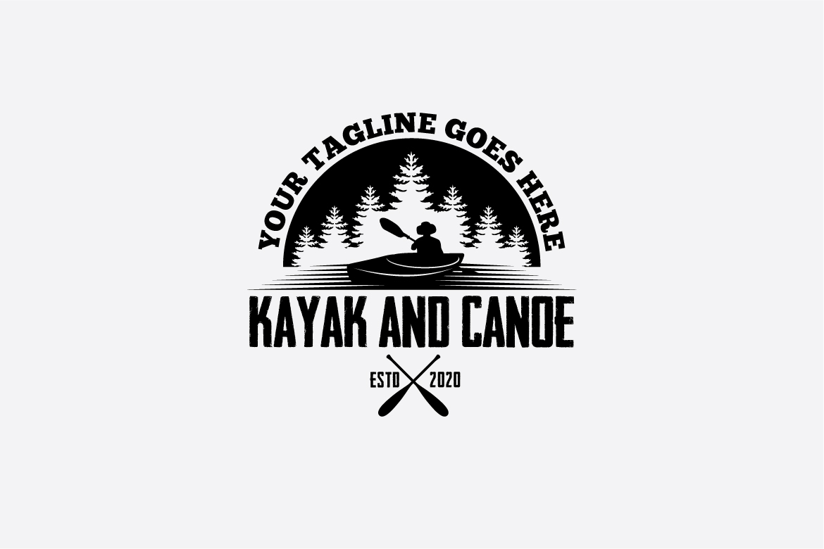 Kayak And Canoe Logo 429189 Logos Design Bundles