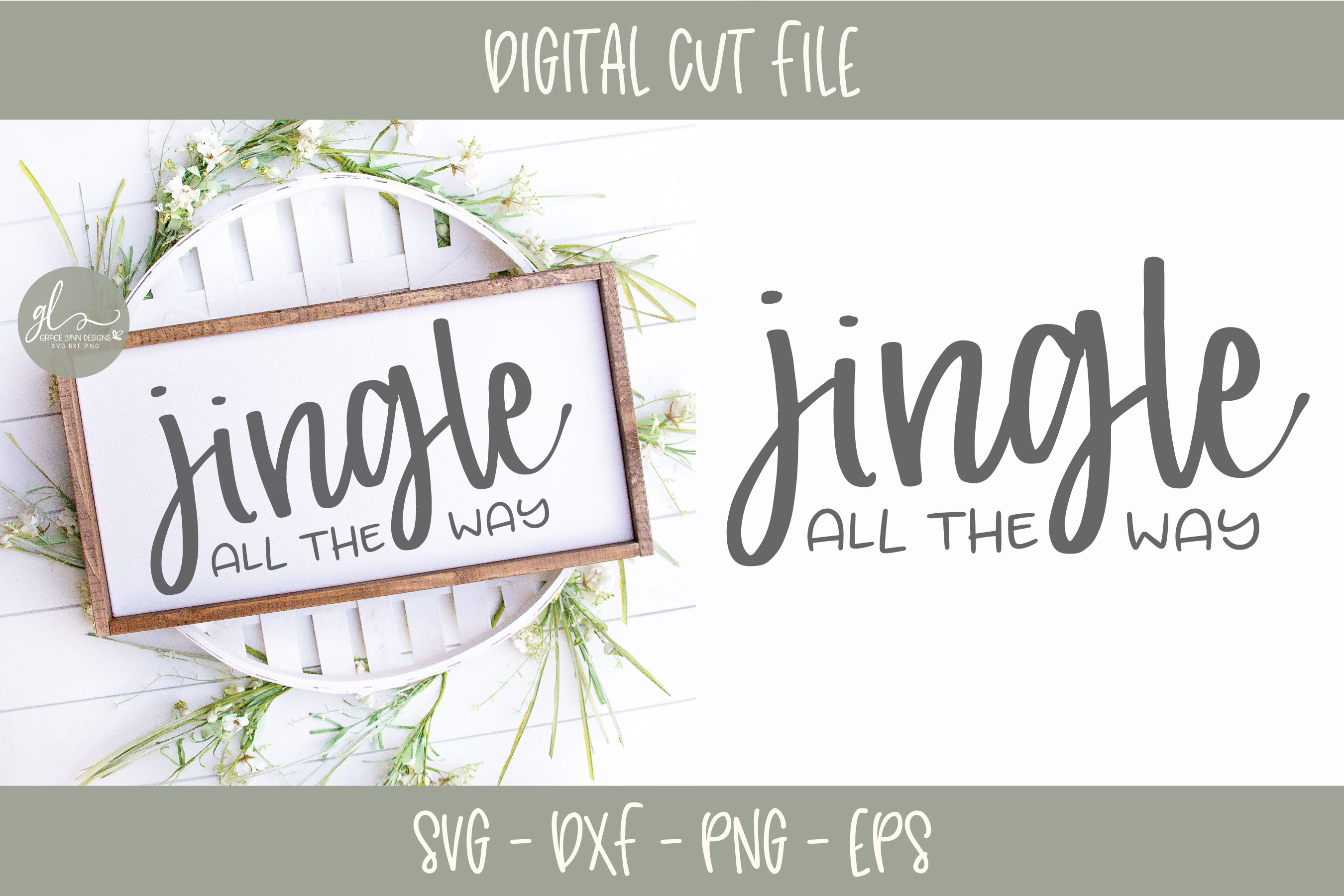 Download Jingle All The Way - Christmas SVG (297441) | Cut Files ...