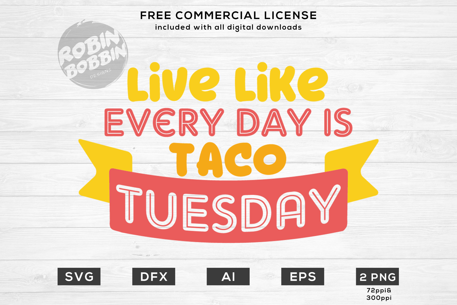 Live Like Every Day Is Taco Tuesday Design SVG (114446) | Cut Files ...