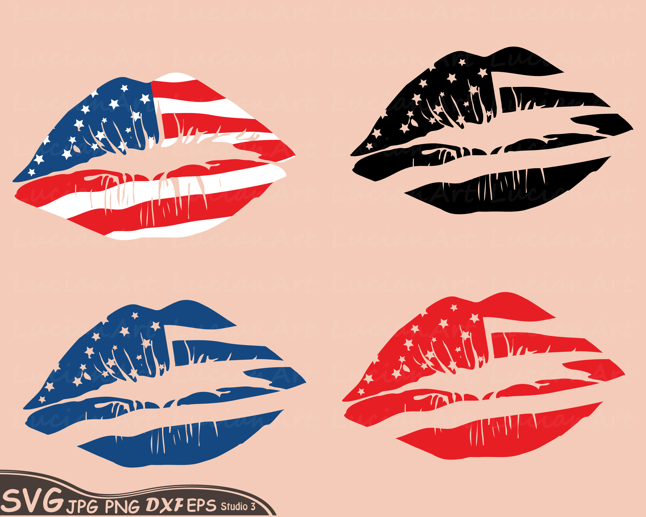 Download America lips svg, 4th of july svg, iron on shirt coz 81SV