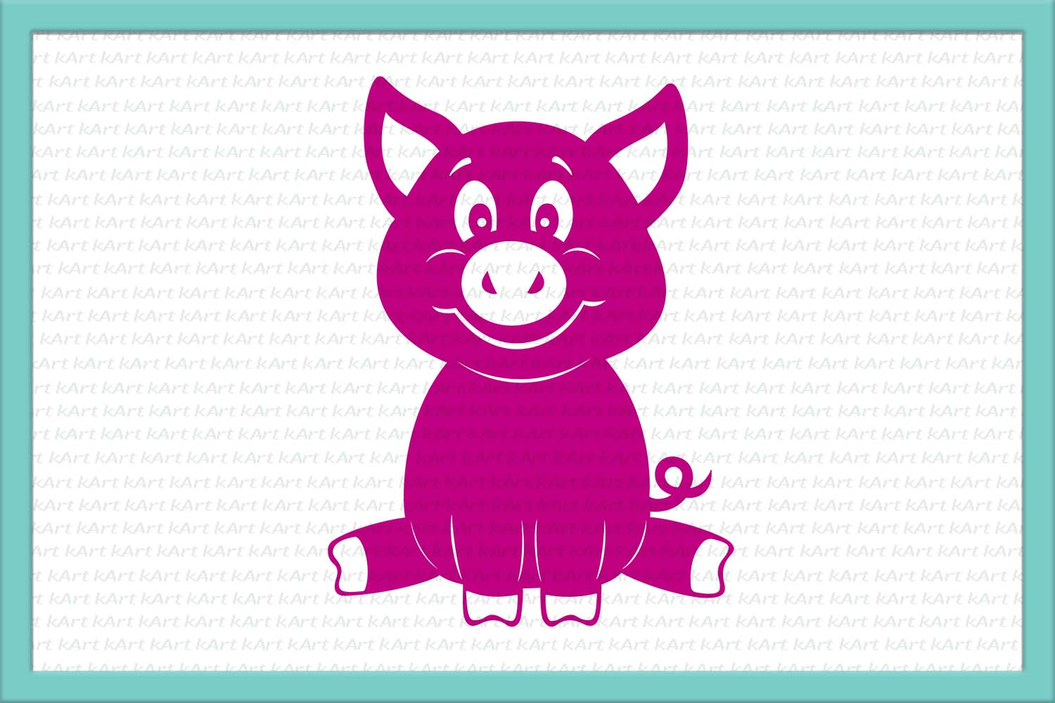 Download Layered Mandala Pig Svg For Silhouette - Layered SVG Cut File