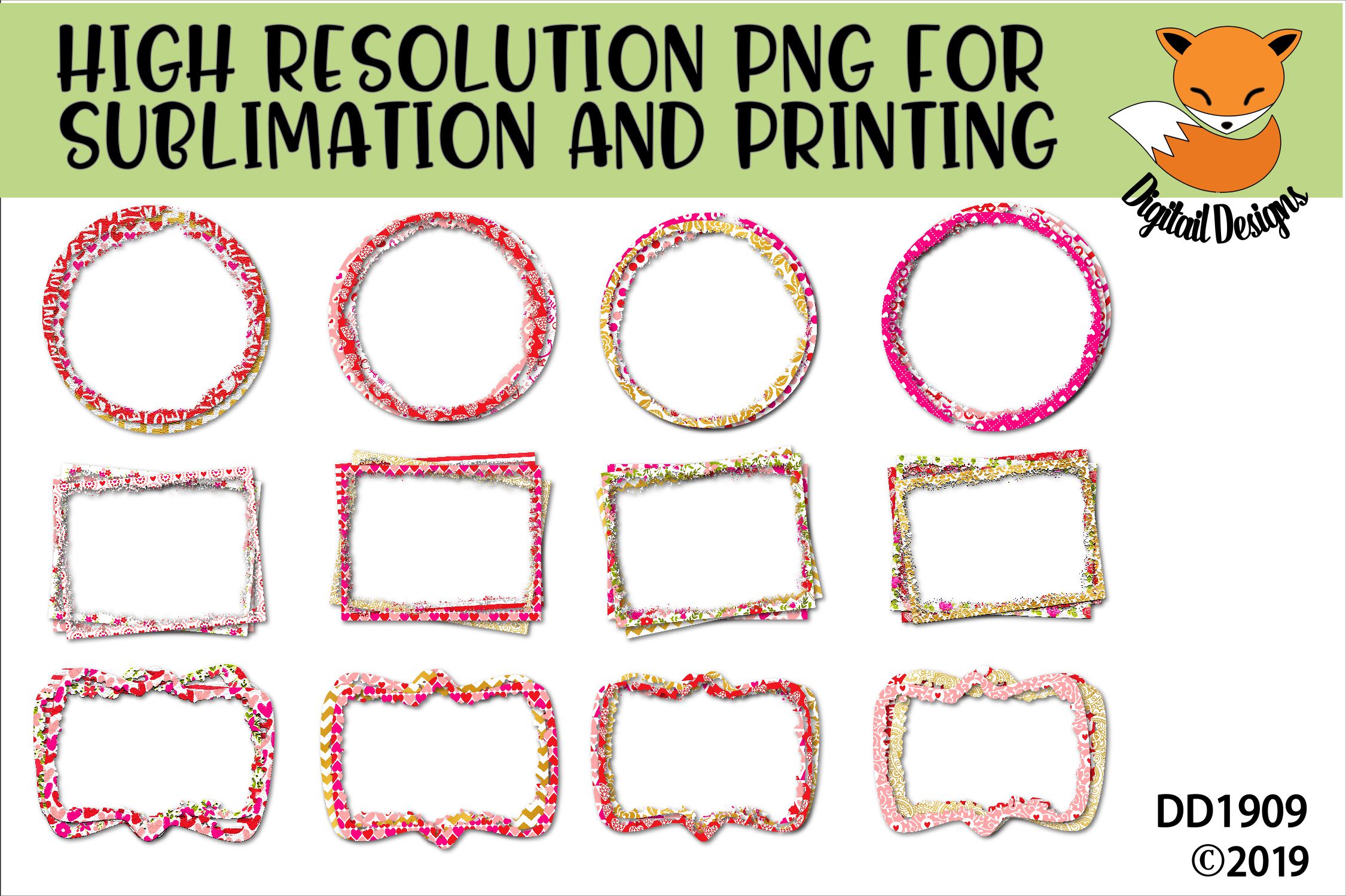 Valentine Sublimation Frames