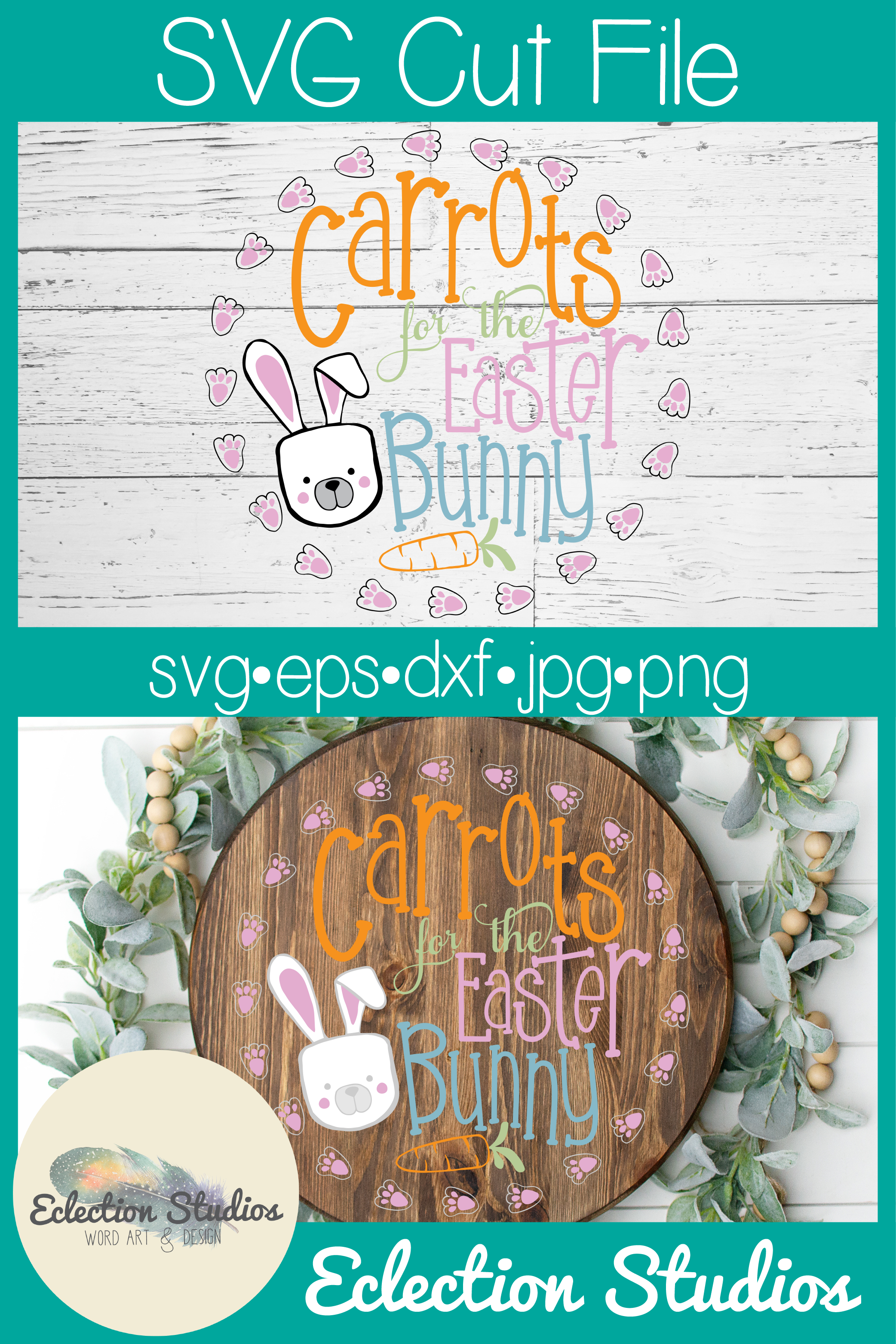 Download Easter SVG, Carrots for the Easter Bunny, Easter Plate SVG ...