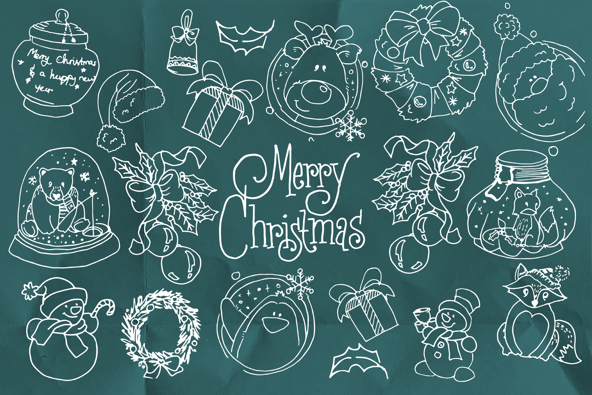 Merry Christmas Doodles