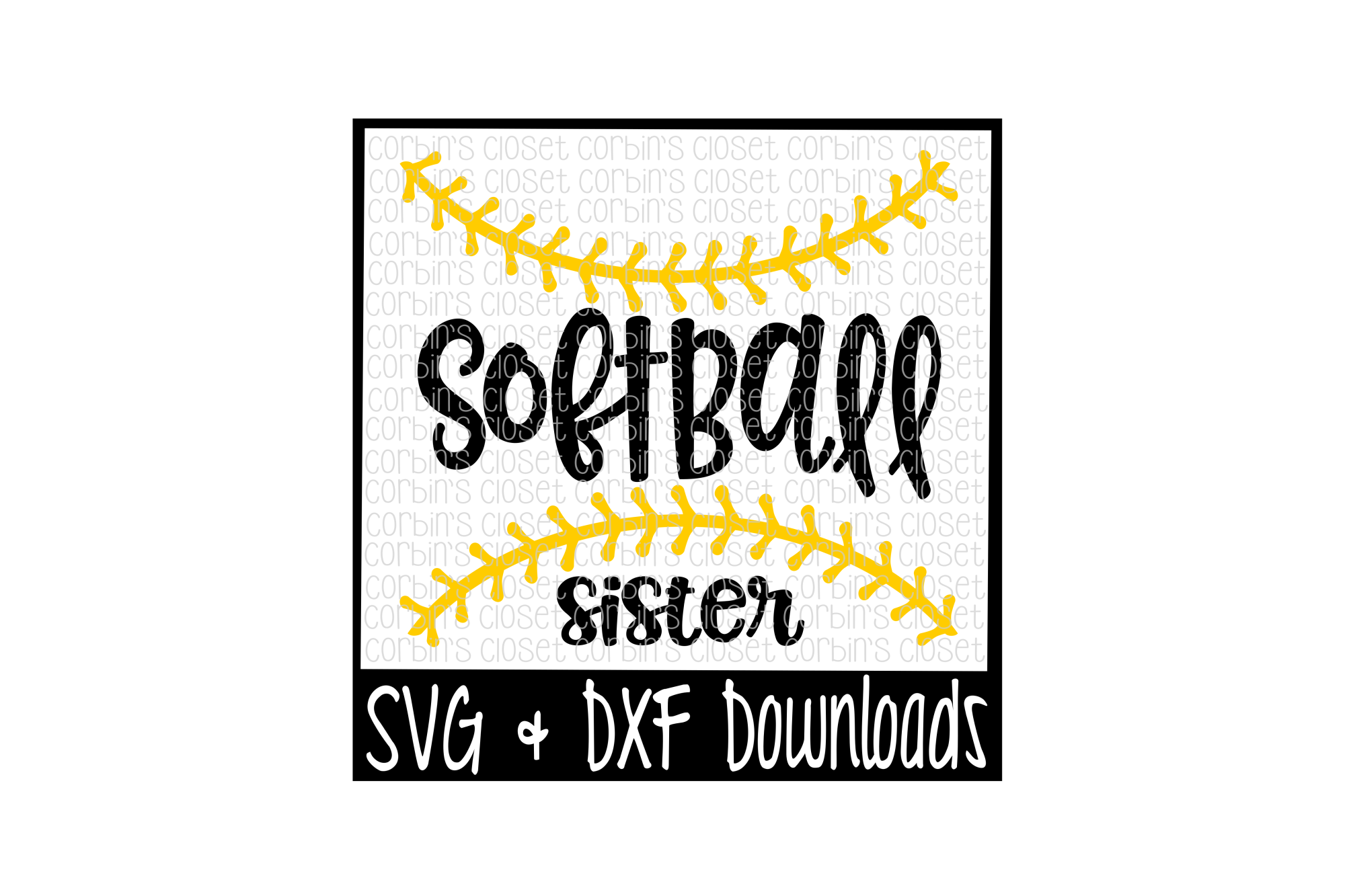 Download Softball Sister SVG * Softball Thread SVG Cut File (16880 ...