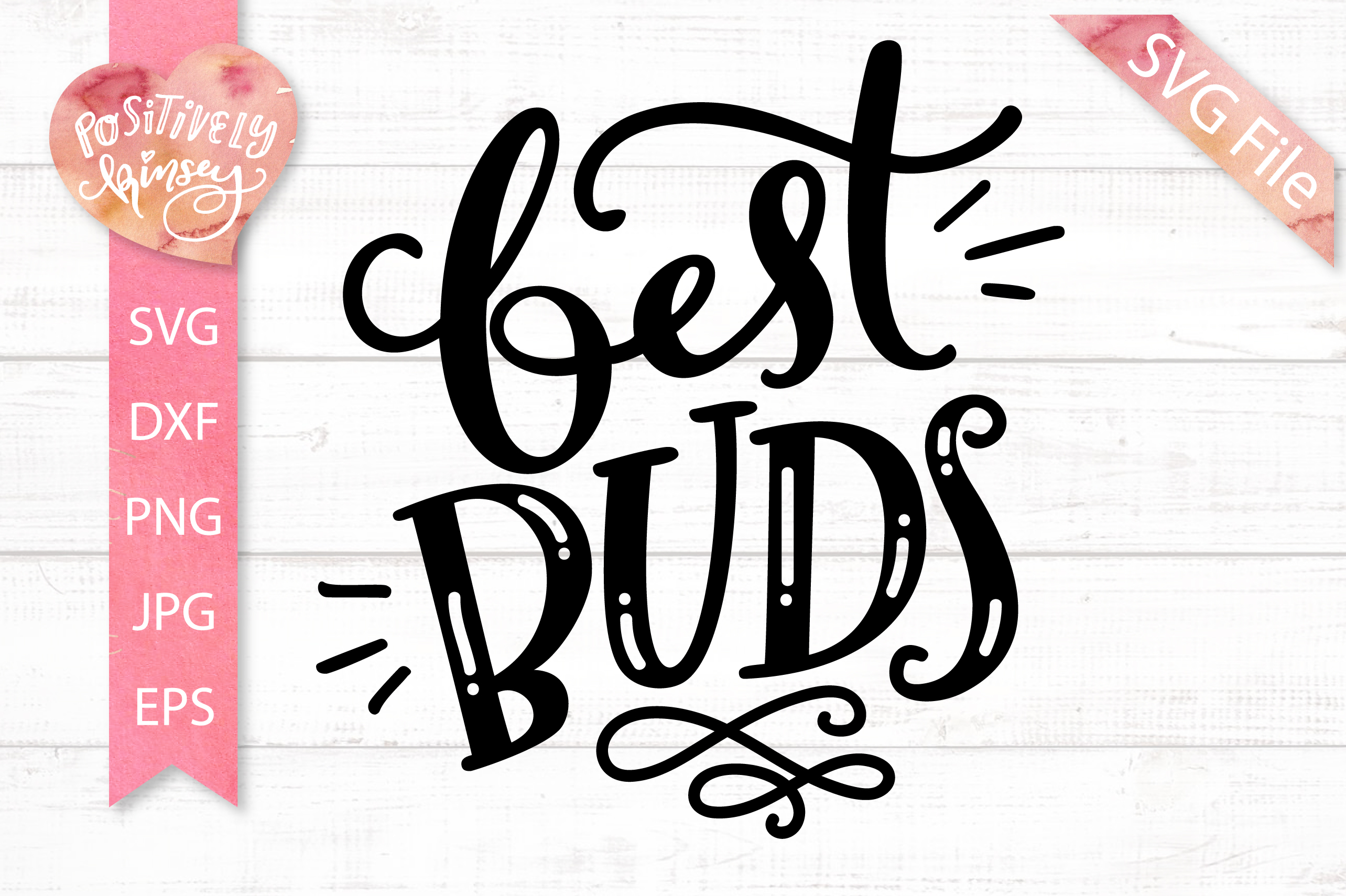 Download Best Friends SVG DXF PNG EPS JPG Best Buds SVG Cut File ...