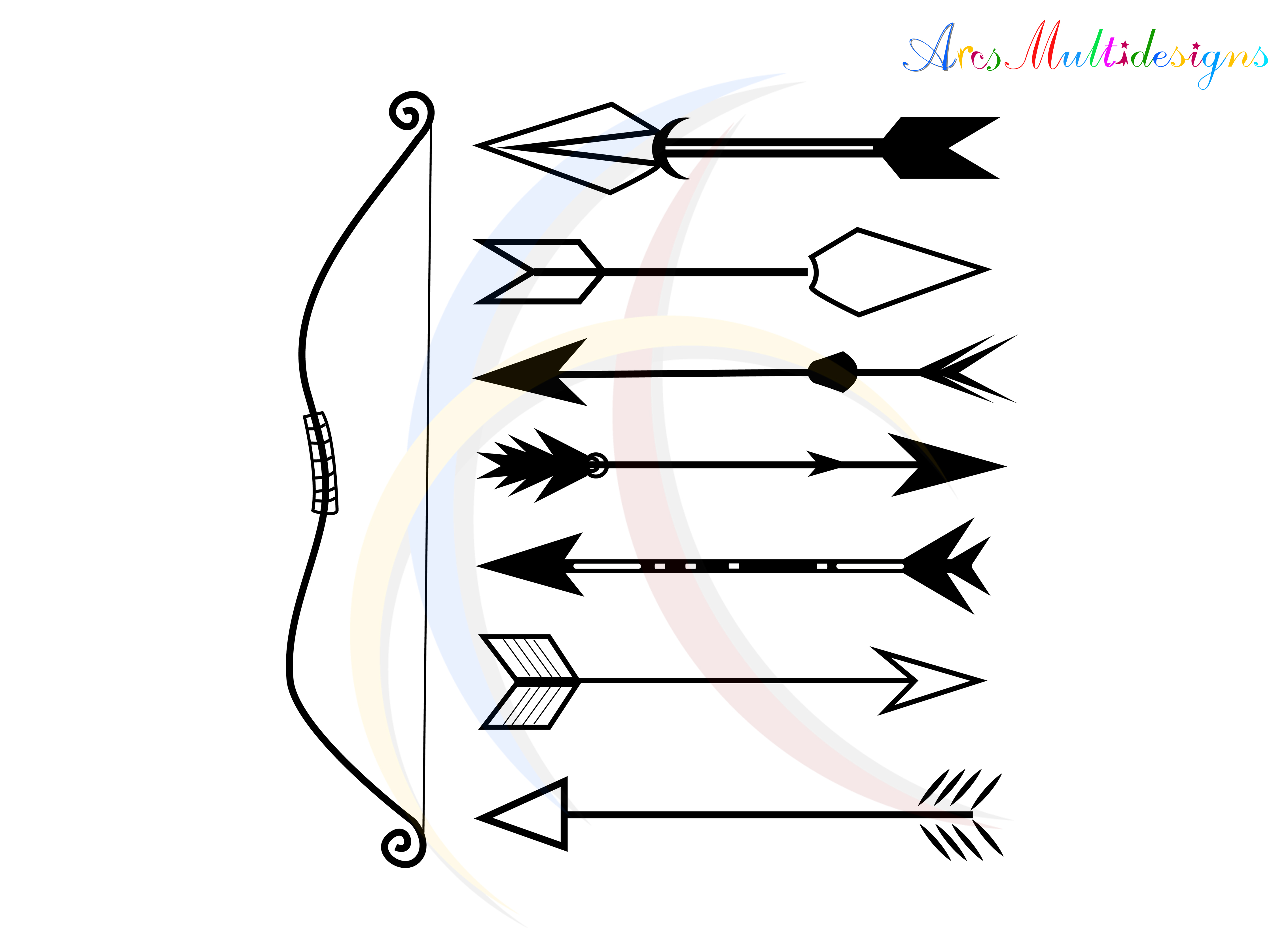 Download arrows silhouette / Arrows SVG file / commercial ...