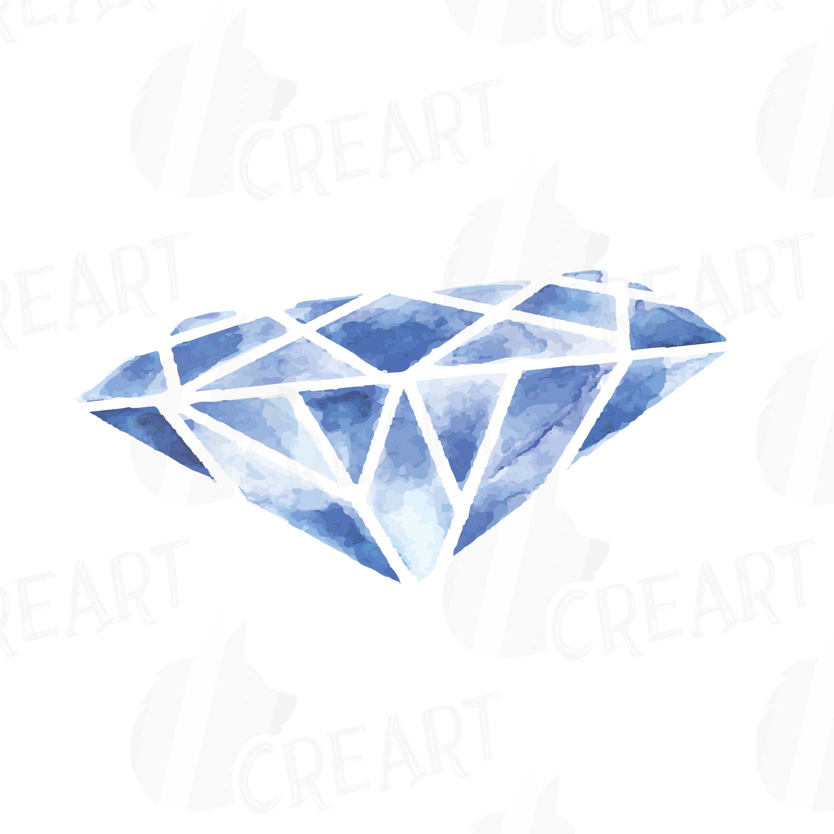 Download Watercolor Crystals and Gemstones clip art collection, 19 ...