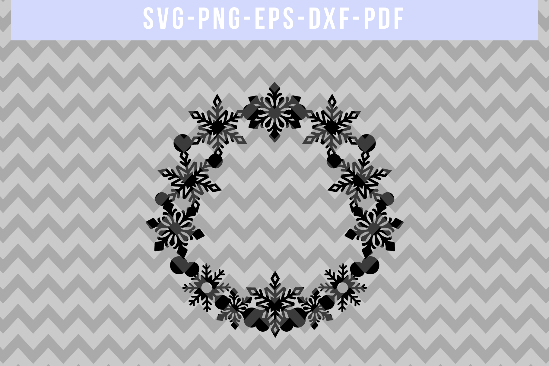 Download Winter Papercut Template, Snowflake SVG, Winter Wreath PDF