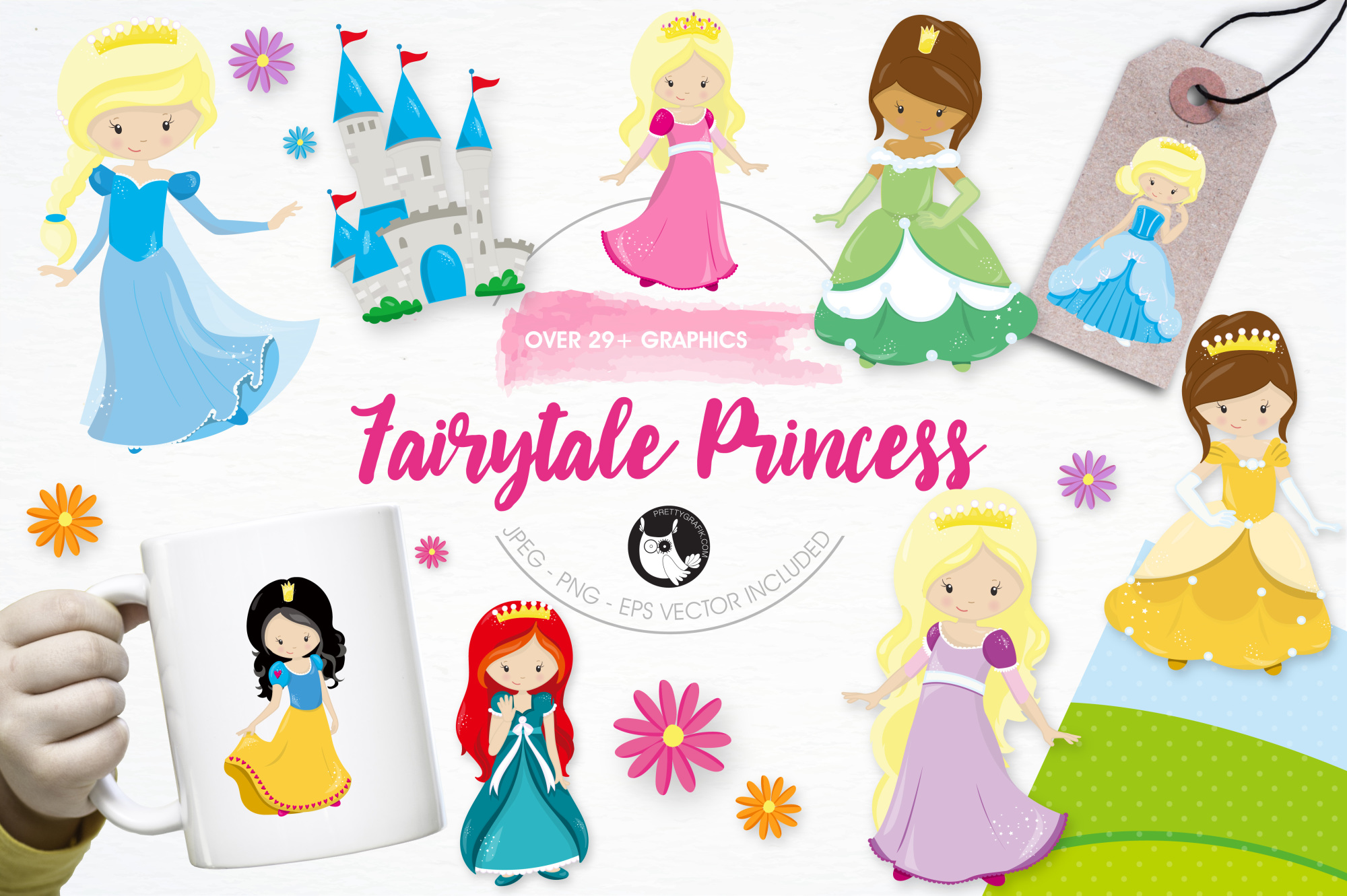 Fairytale princess. Принцесса grafika.