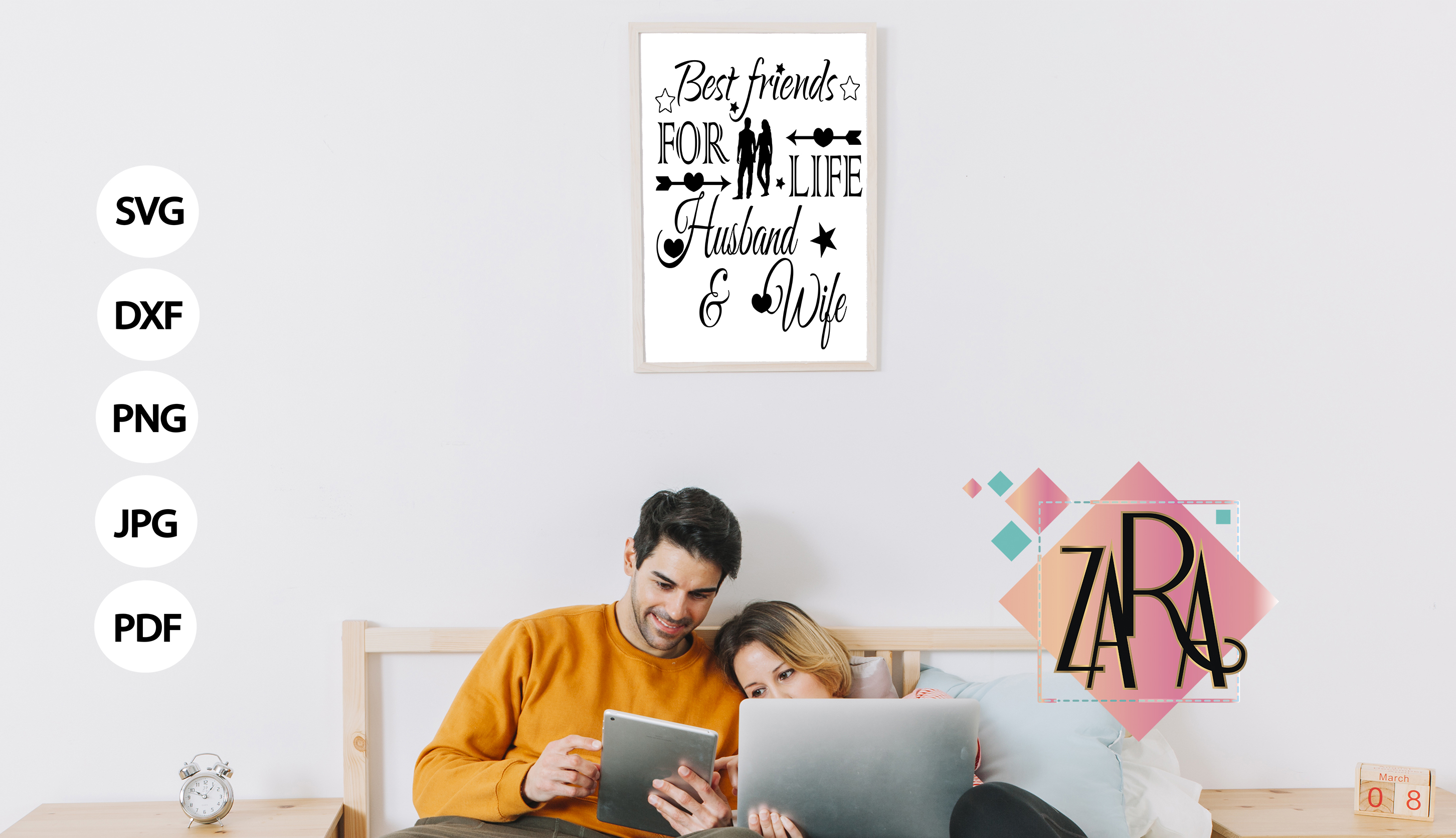 Best friends for life husband and wife , svg DXF pdf jpg ...