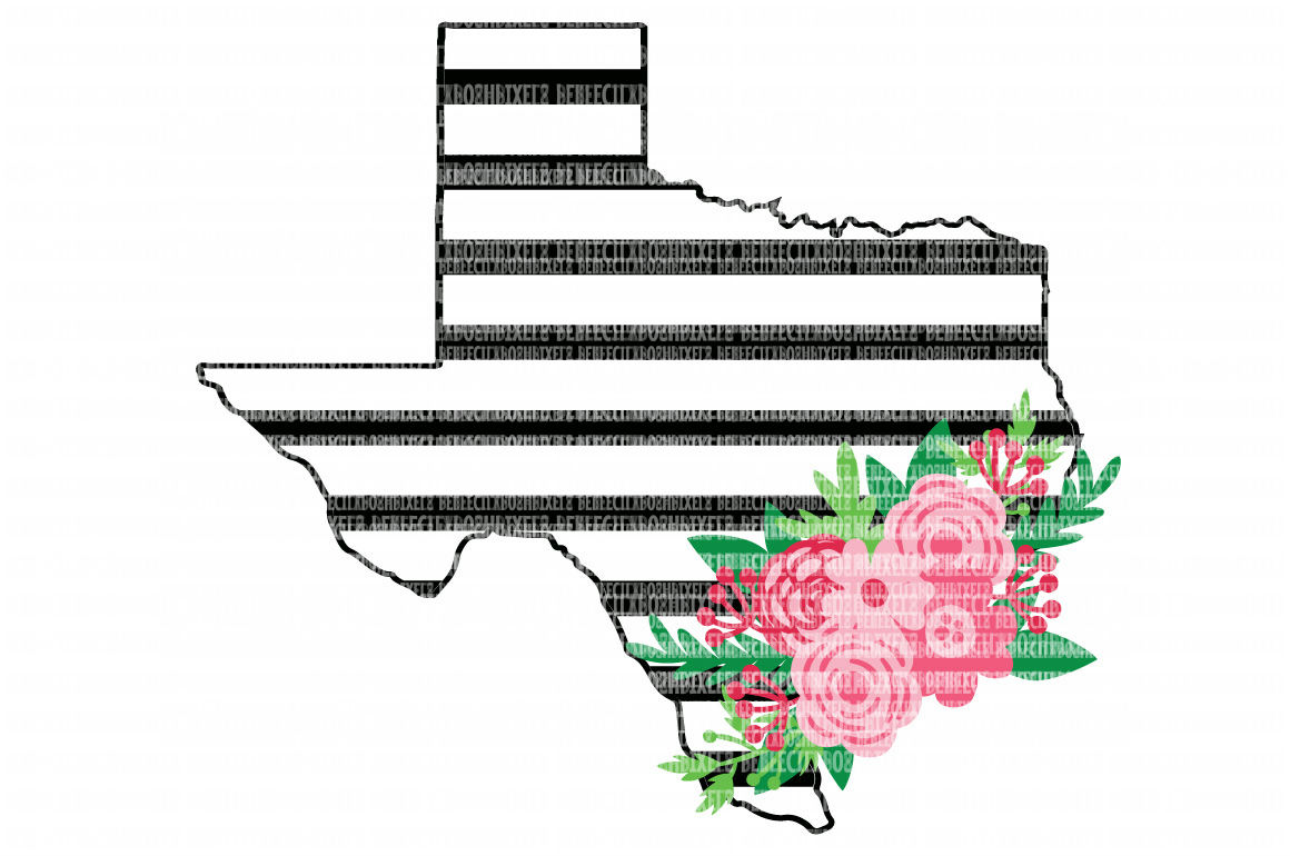 Download Texas Floral Swag SVG Files for Silhouette and Cricut ...