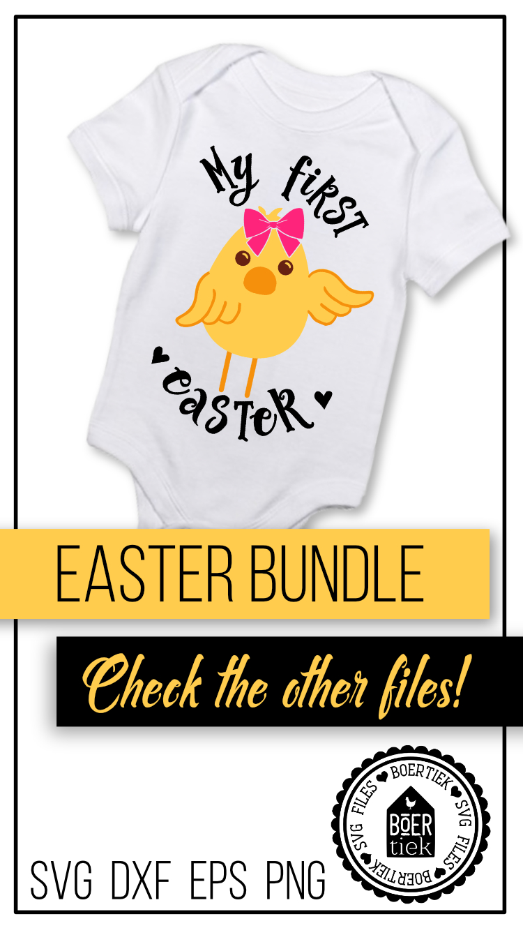Download My first easter, easter chick, baby, SVG/DXF/EPS/PNG file ...