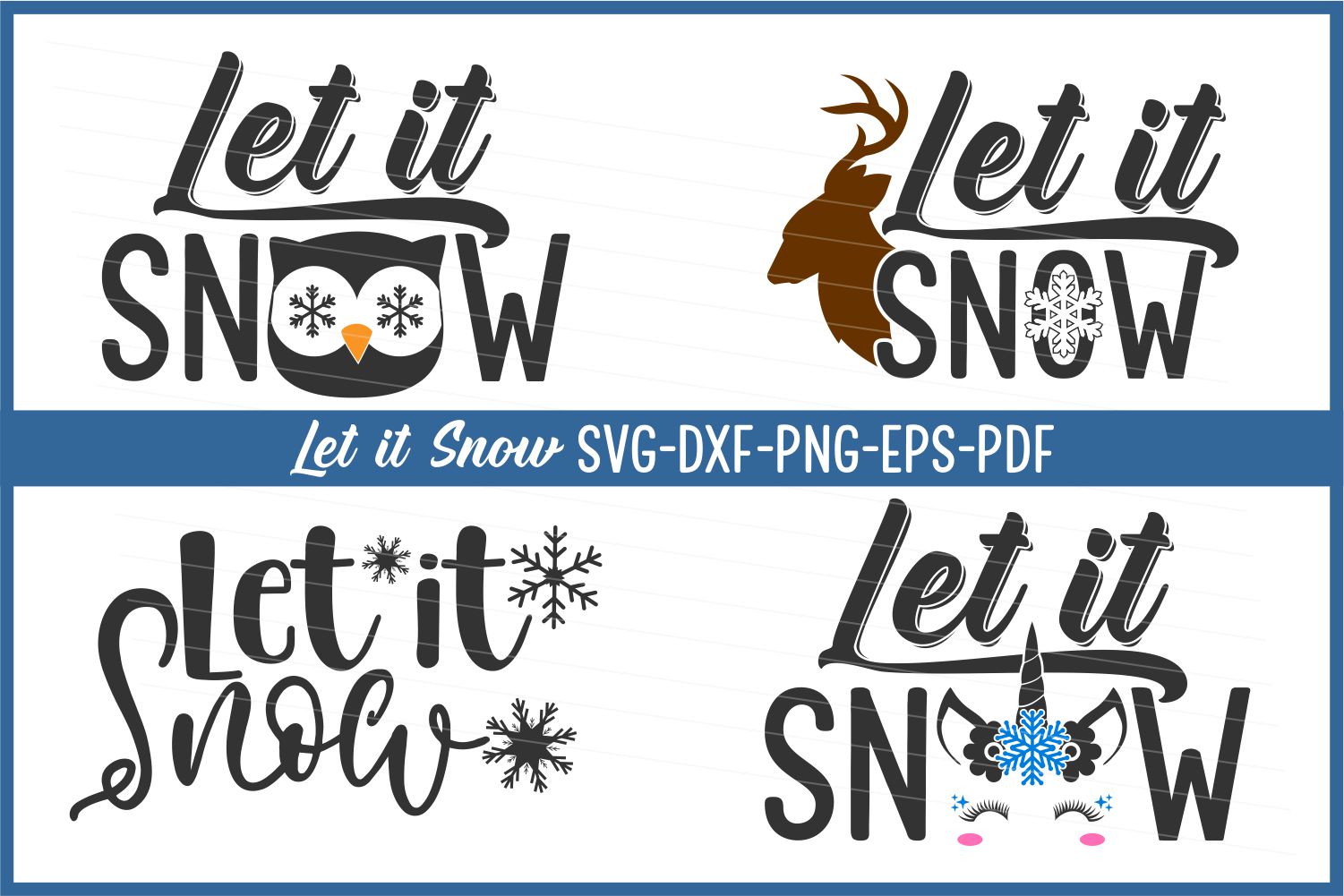 Download let it snow svg, snowflake, winter svg, svg cut file, dxf ...