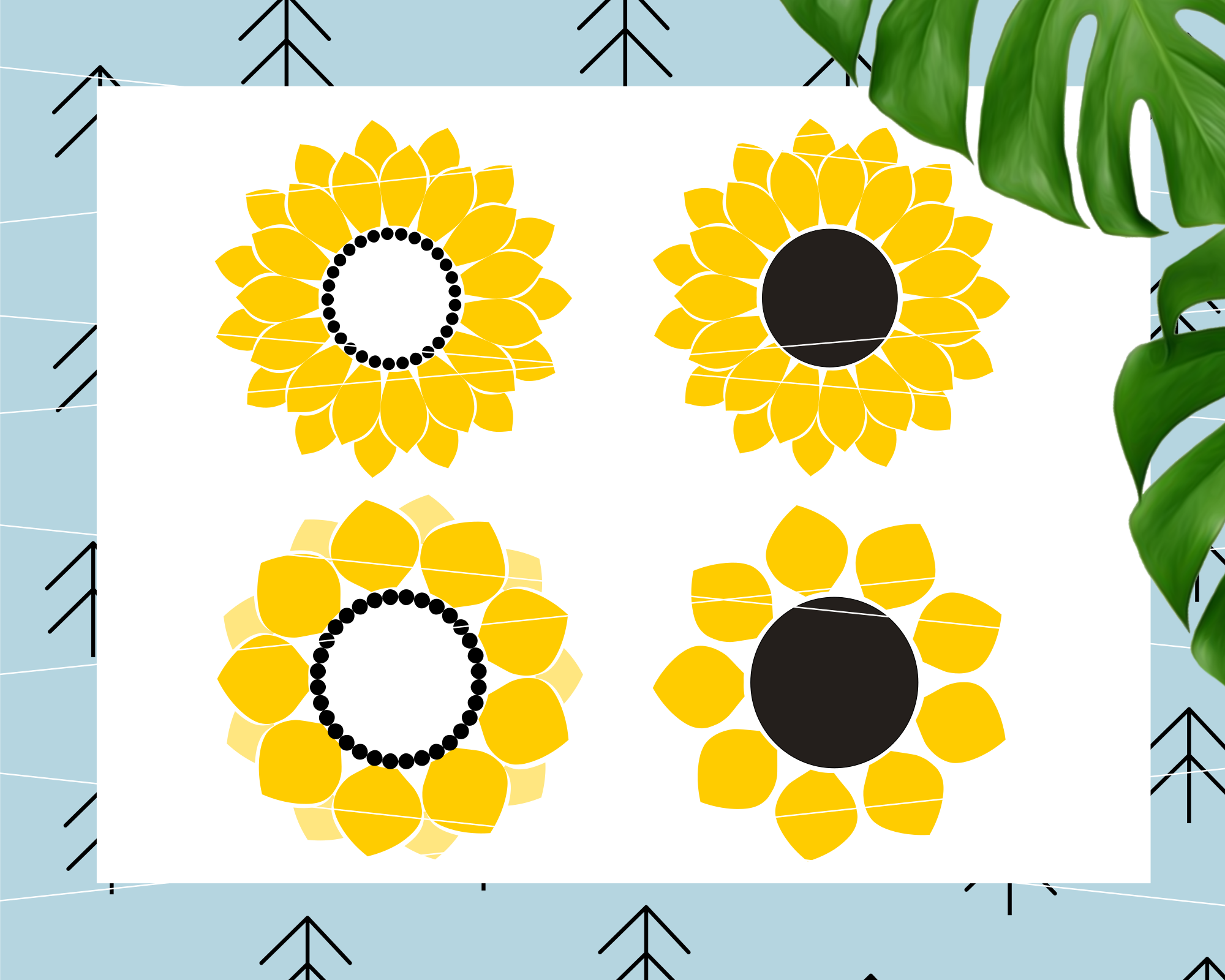 Sunflower Cricut Image SVG