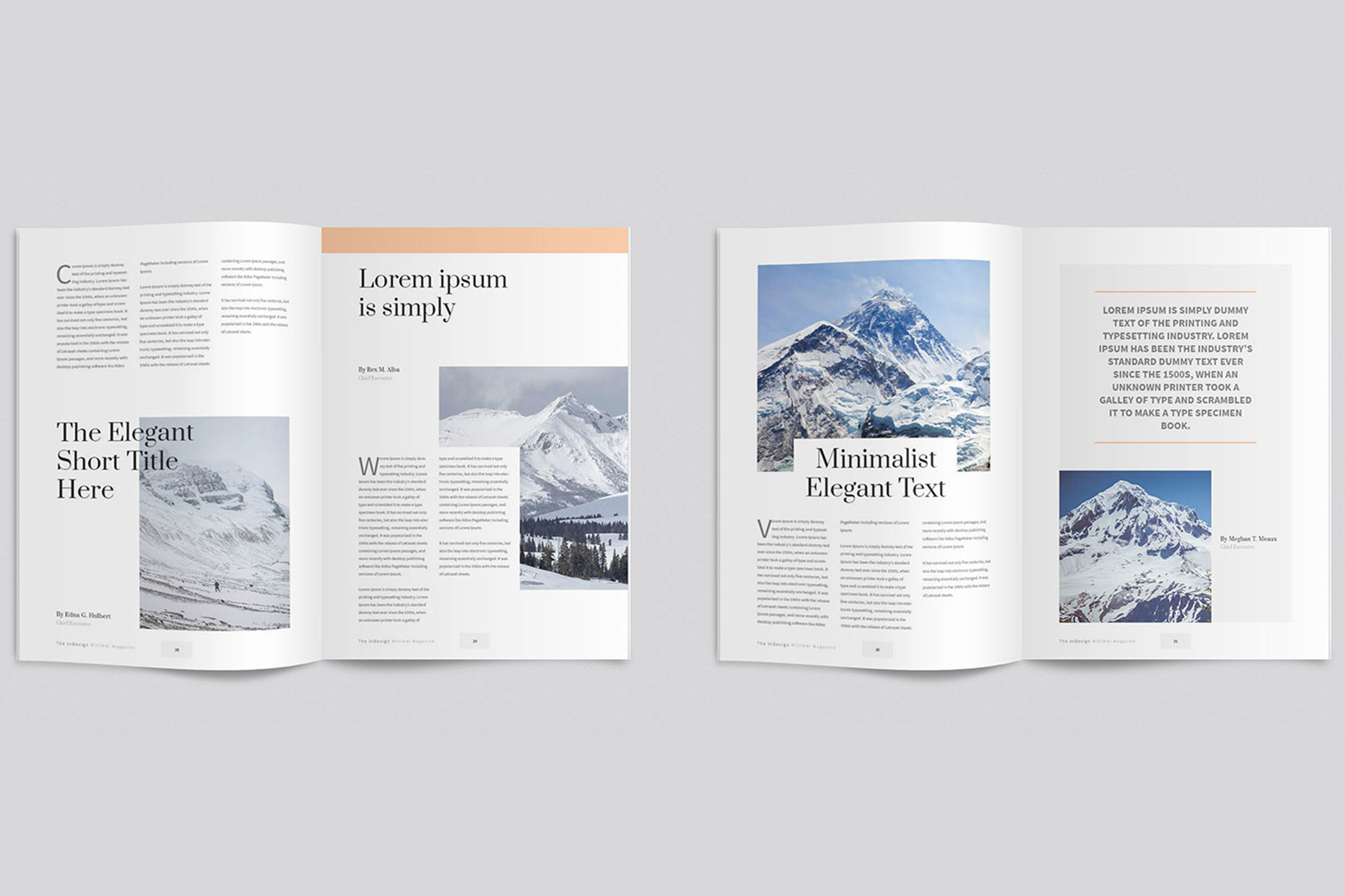 indesign template magazine layout