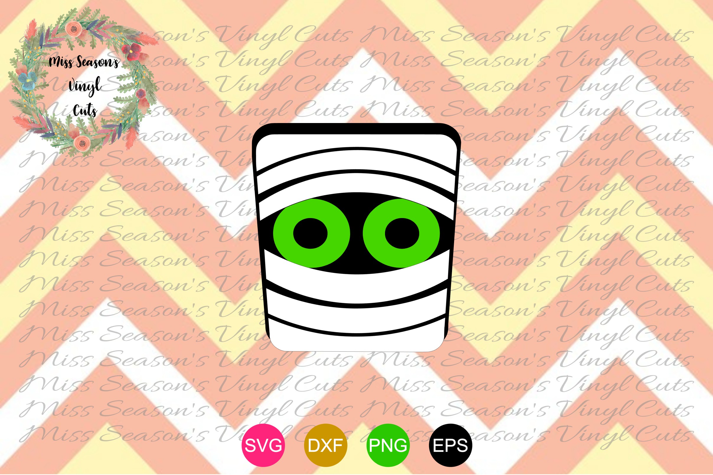 Mummy Svg , Dxf, Eps, Png - Halloween Character