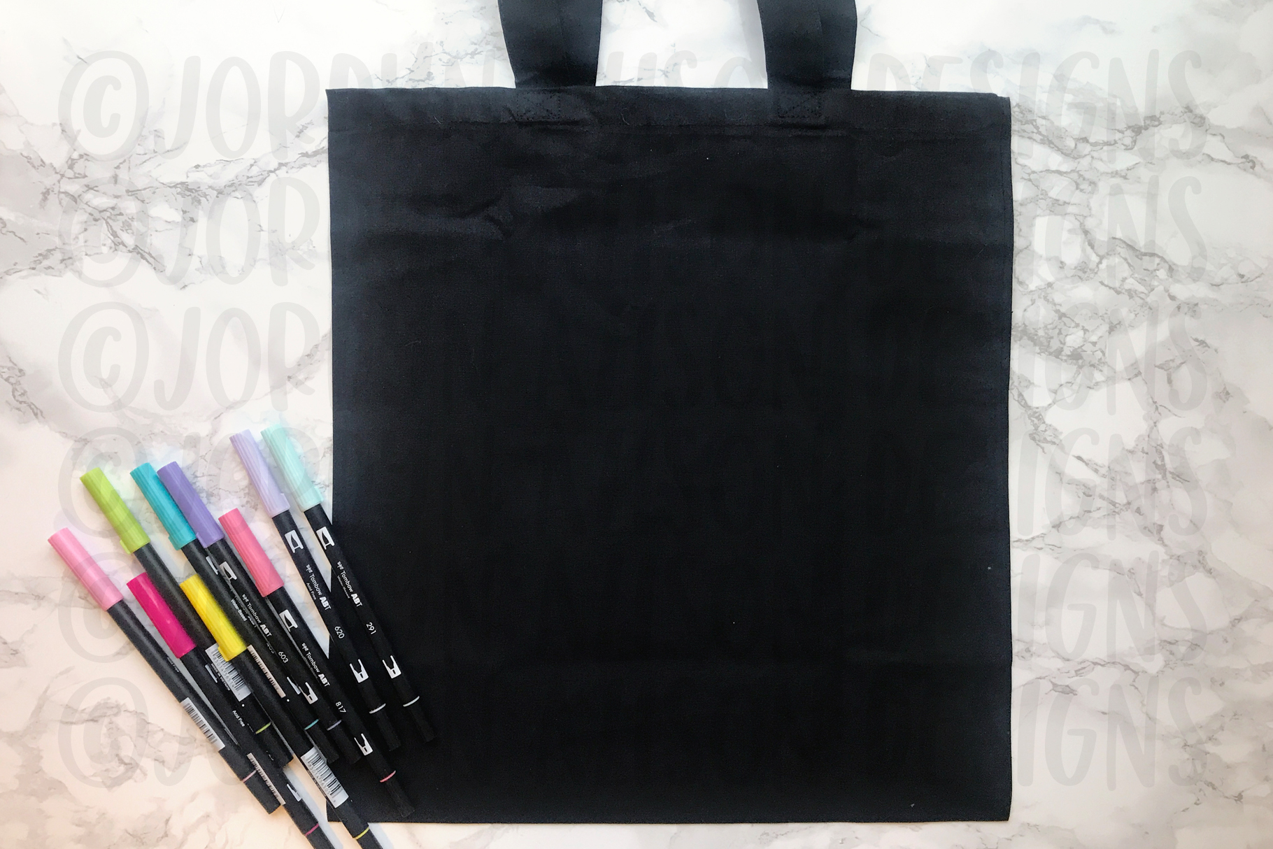 Download Tote Bag Bundle Mock Ups, Black and Tan Tote Bag Mockup (220318) | Craft Mockups | Design Bundles