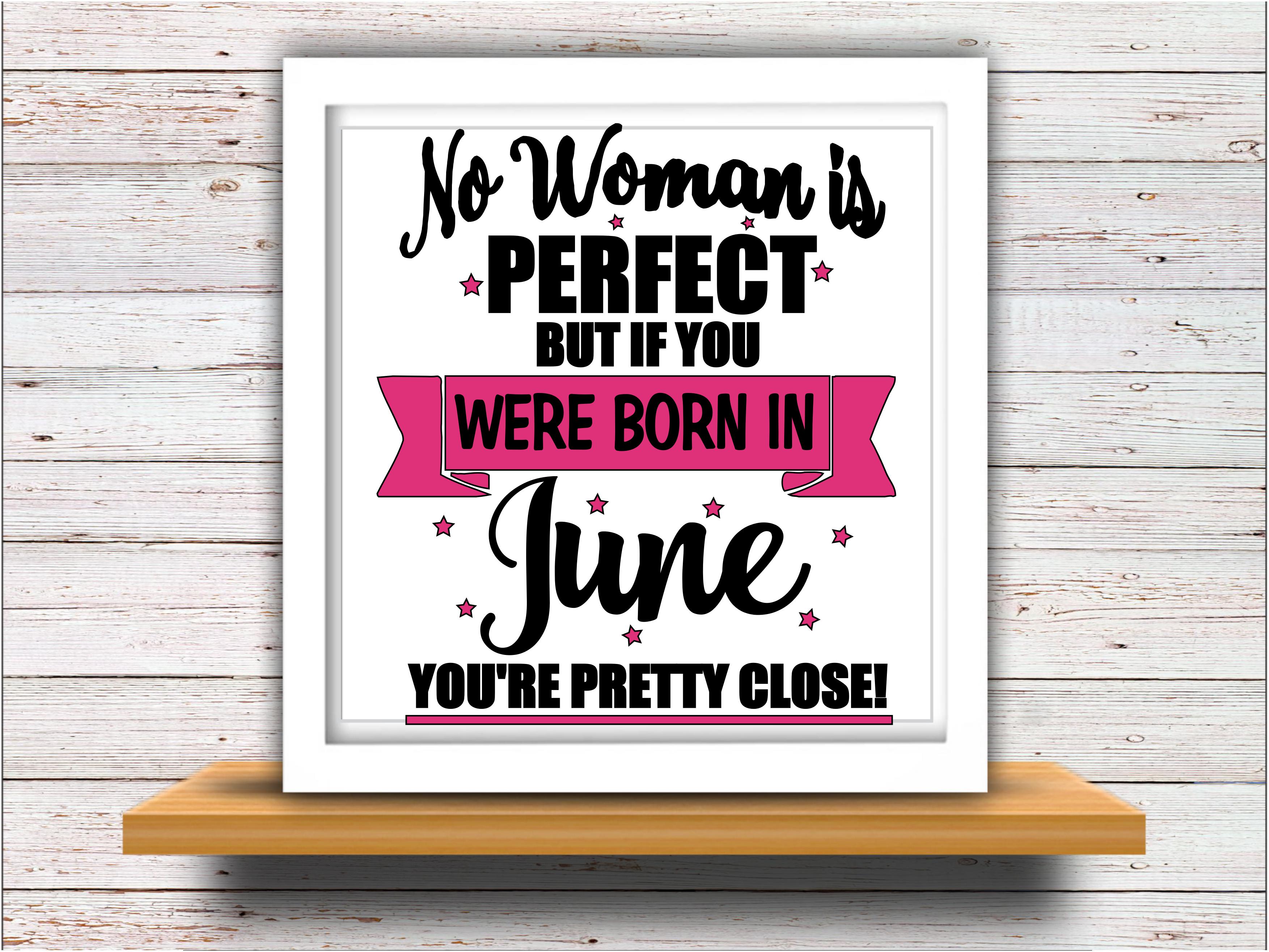 Download June svg SVG DXF JPEG Silhouette Cameo Cricut birthday girl svg iron on June birthday svg Born ...