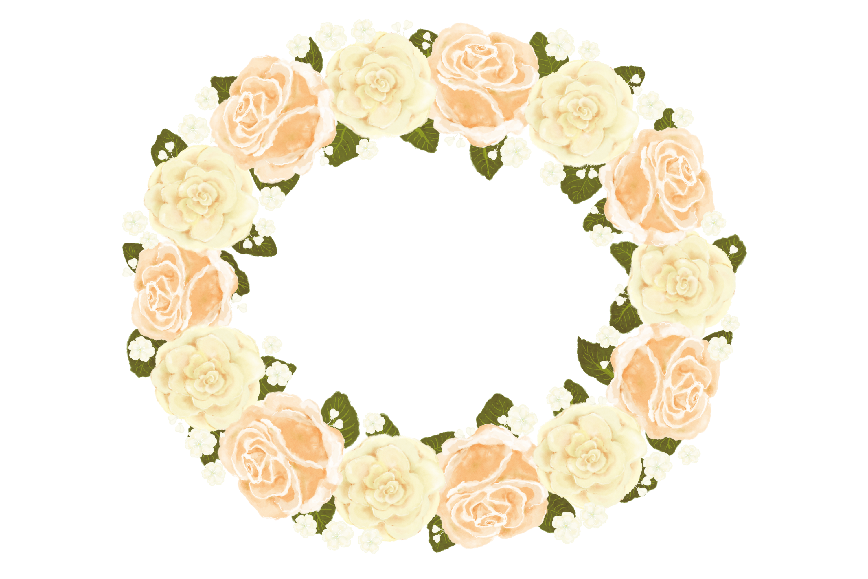 Elegant Wedding Flowers | PNG/JPEG | Clip Art Illustrations