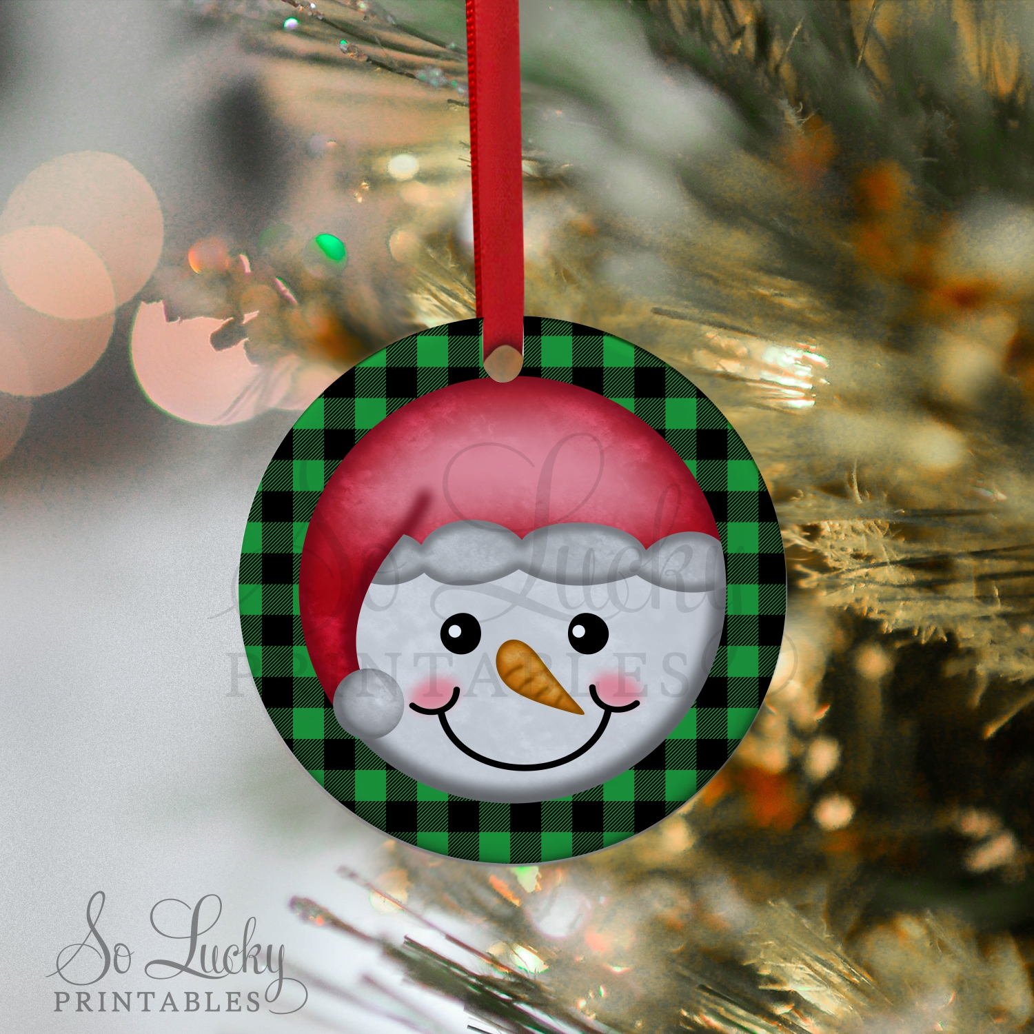 Download Christmas snowman face printable sublimation design