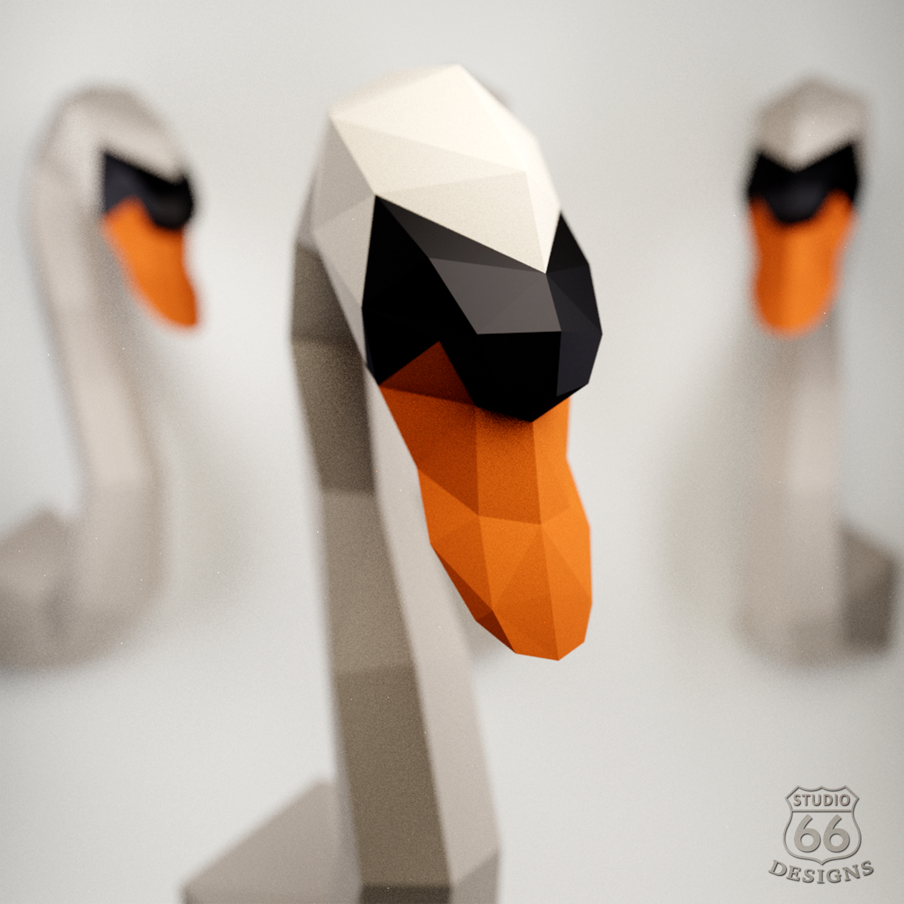 Papercraft Swan, Paper craft Swan, 3D Paper Craft ...