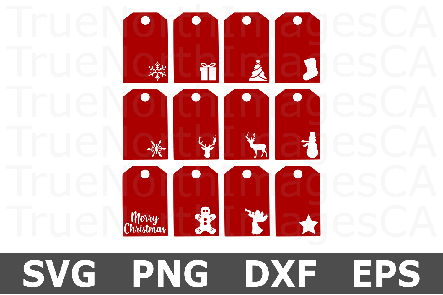 Download Christmas Gift Tags - A Christmas SVG Cut File