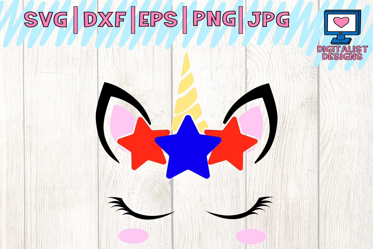 Download unicorn svg, unicorn face svg, 4th of july svg, unicorn silhouette, 4th of july shirt, patriotic ...