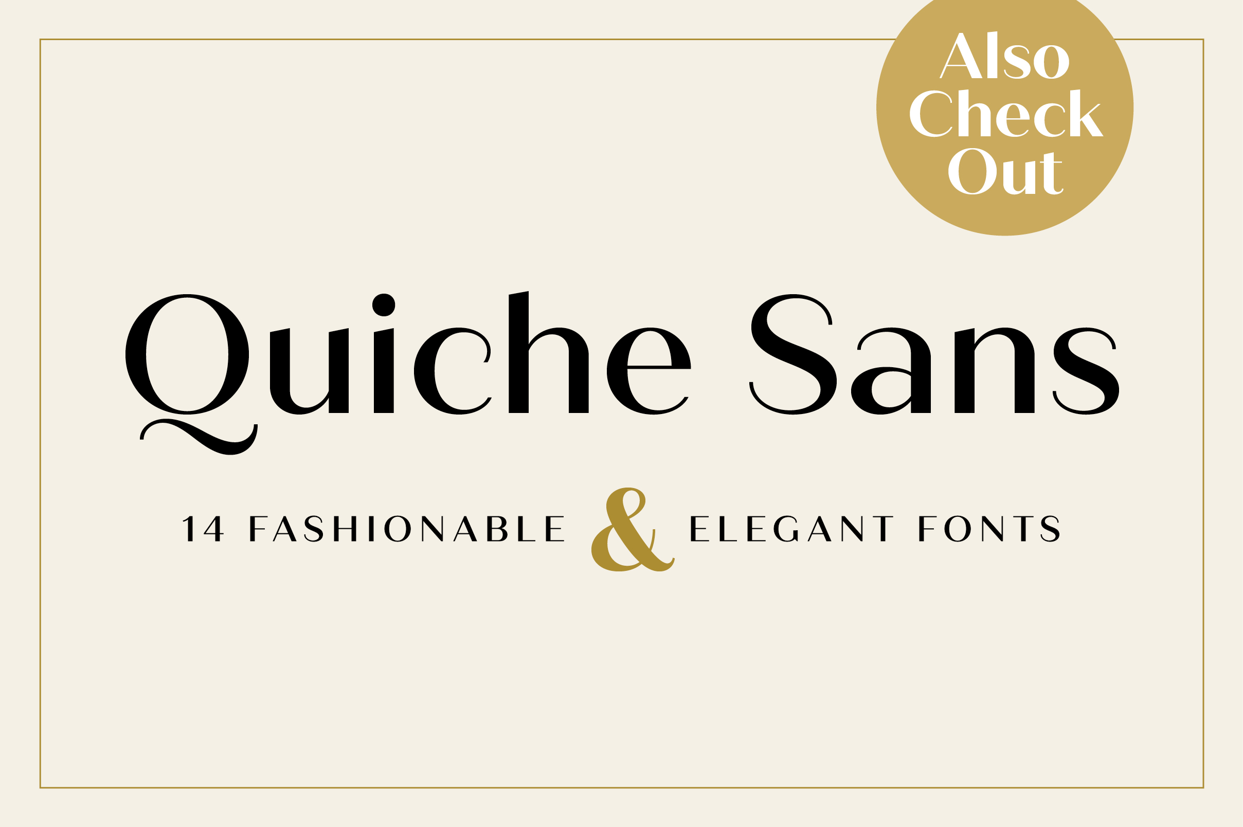 Quiche Sans Regular and Bold Fonts (231886) | Regular ...