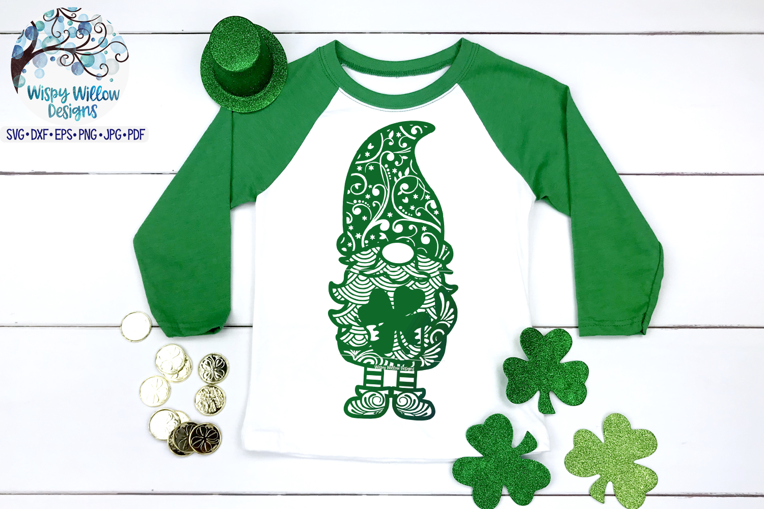 Download St. Patrick's Day Gnome Zentangle SVG | Gnome Mandala SVG (465427) | SVGs | Design Bundles