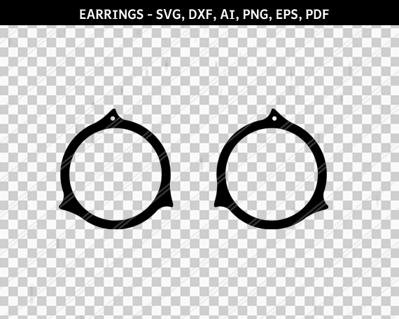 Download Round Earrings svg, earrings svg, Jewelry svg, dxf files ...