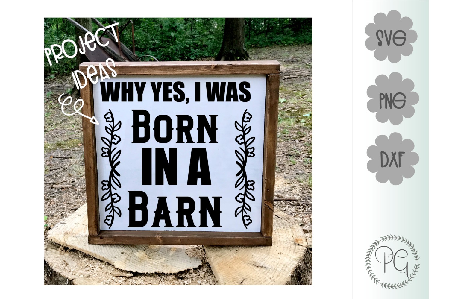 Born In A Barn Svg Png Jpg Dxf