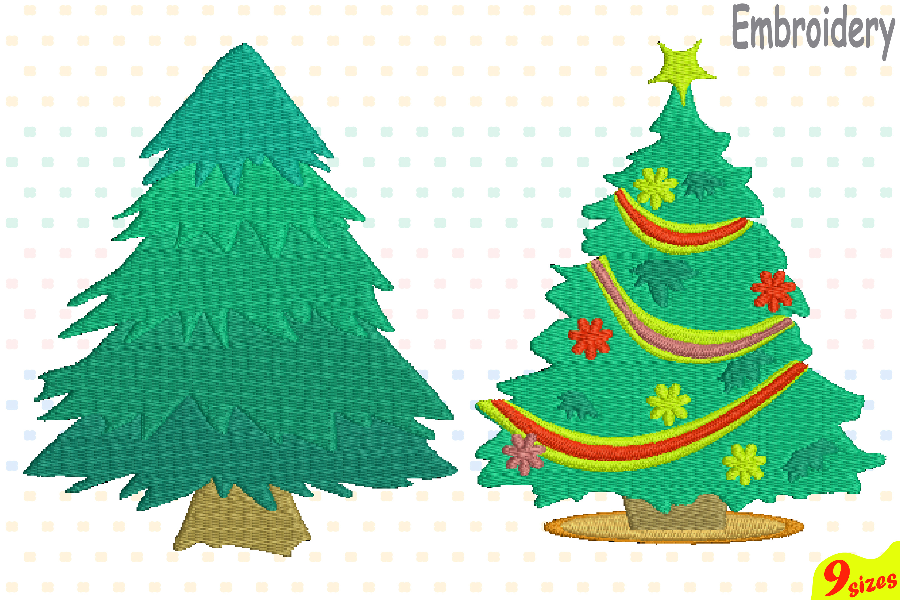 Christmas Tree Embroidery Design Machine Instant Download Commercial Use Digital File 4x4 5x7 Hoop Icon Christmas Tree Embroidery Design Machine Instant Download Commercial Use Digital File 4x4 5x7 Hoop Icon