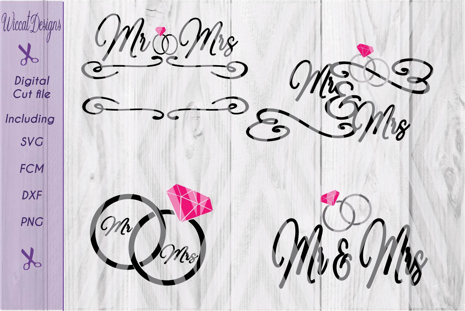 Download Mr & mrs svg, Wedding Rings svg, Wedding banner, split ...