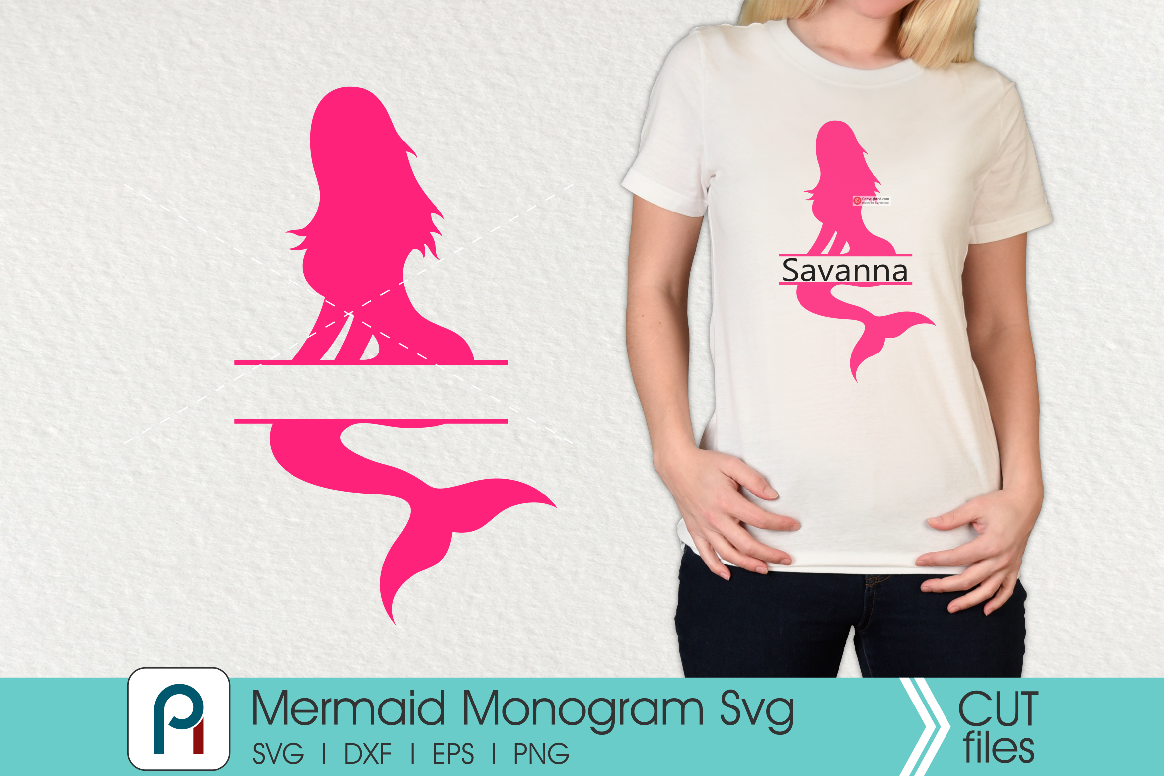 Free Free Mermaid Initial Svg 648 SVG PNG EPS DXF File