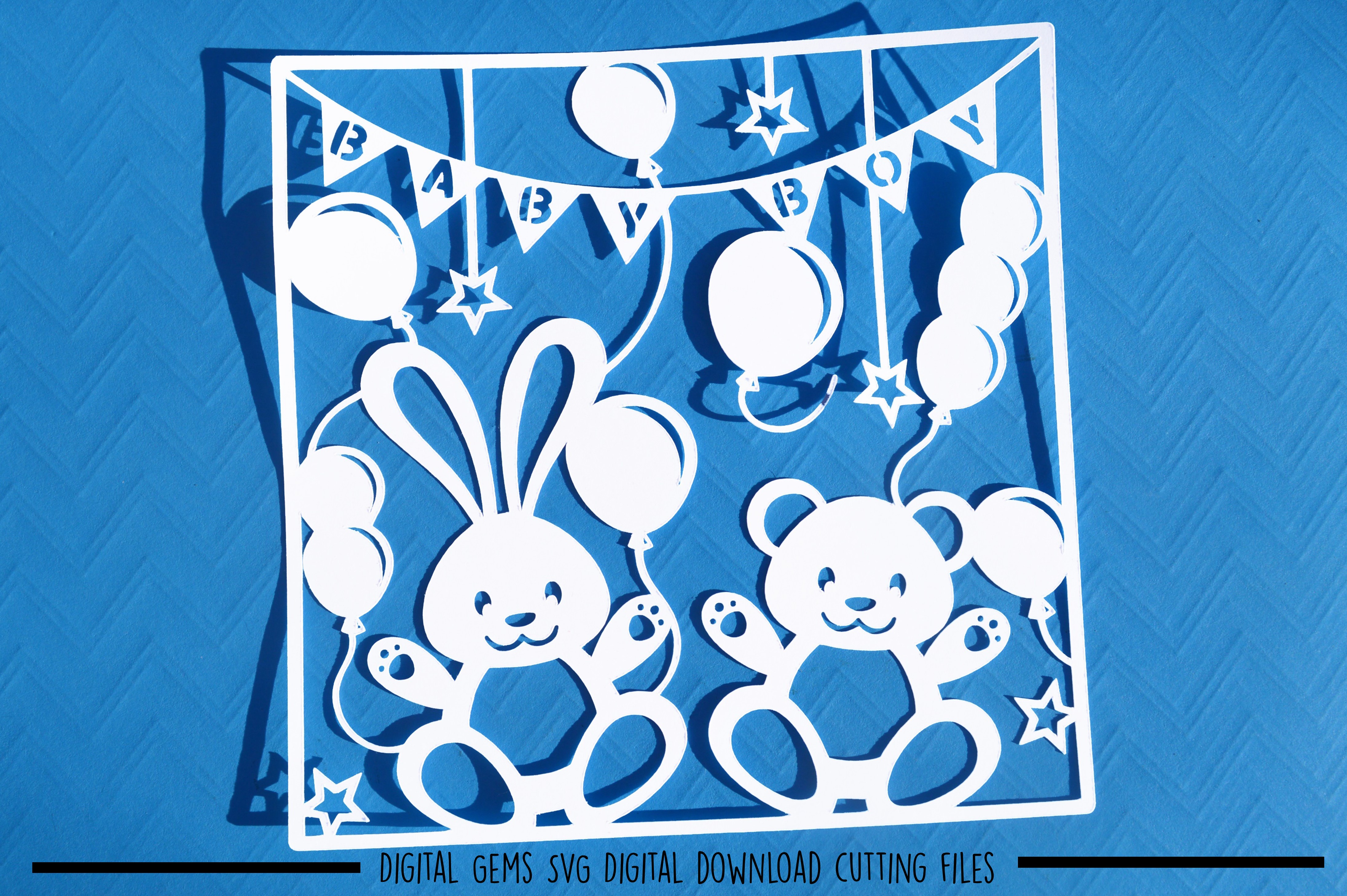 Baby Boy paper cut SVG / DXF / EPS files (58164) | SVGs ...