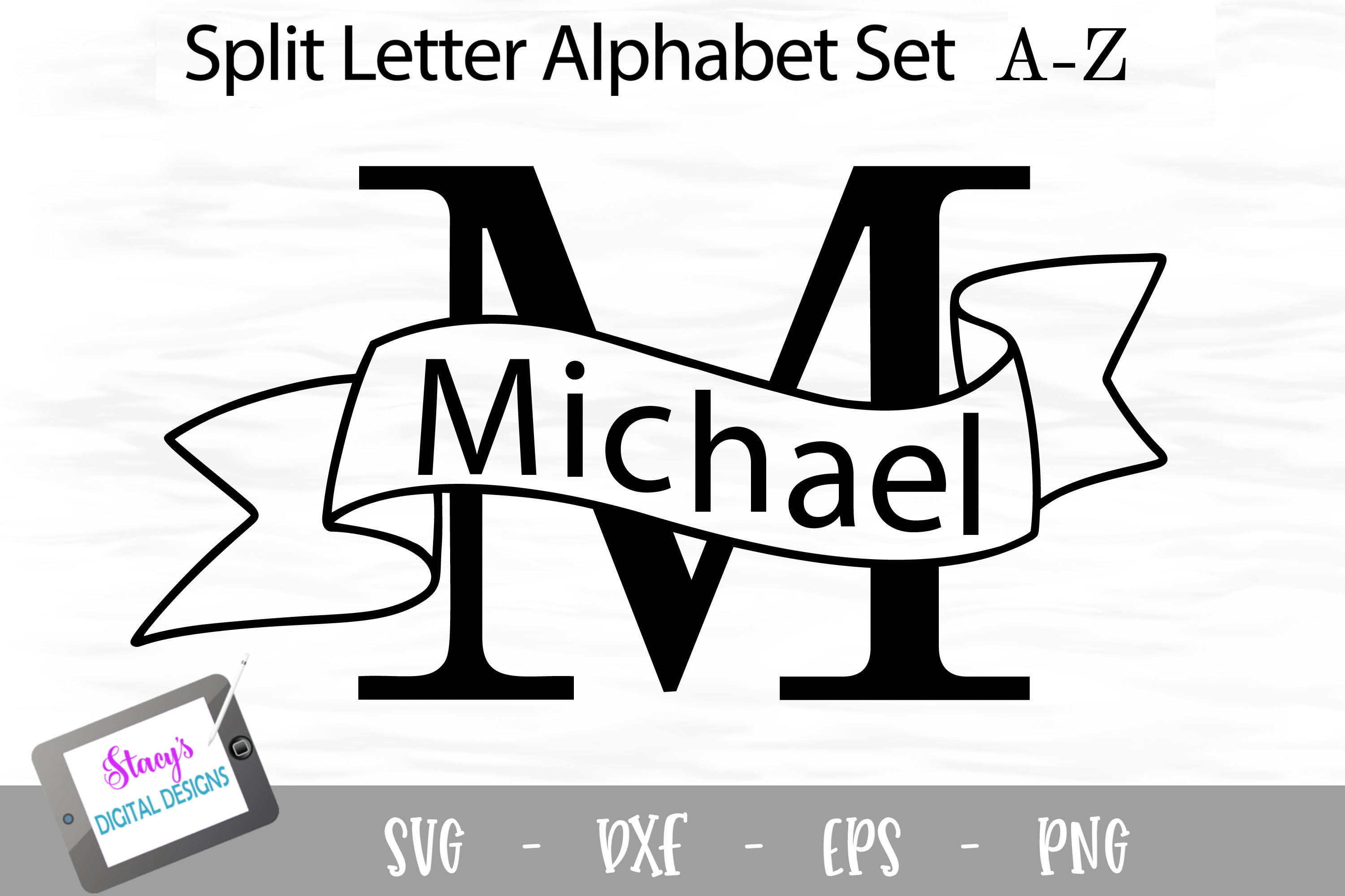 Split Monogram Svg Split Font Letter Svg Split Monogram Etsy In 2022 ...