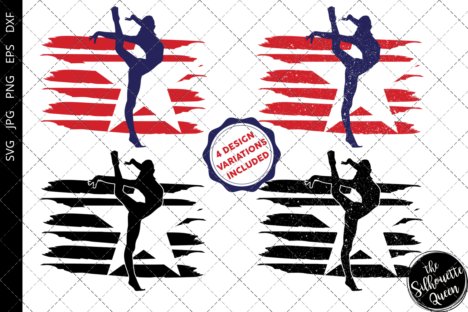 Gymnastics Women flag svg