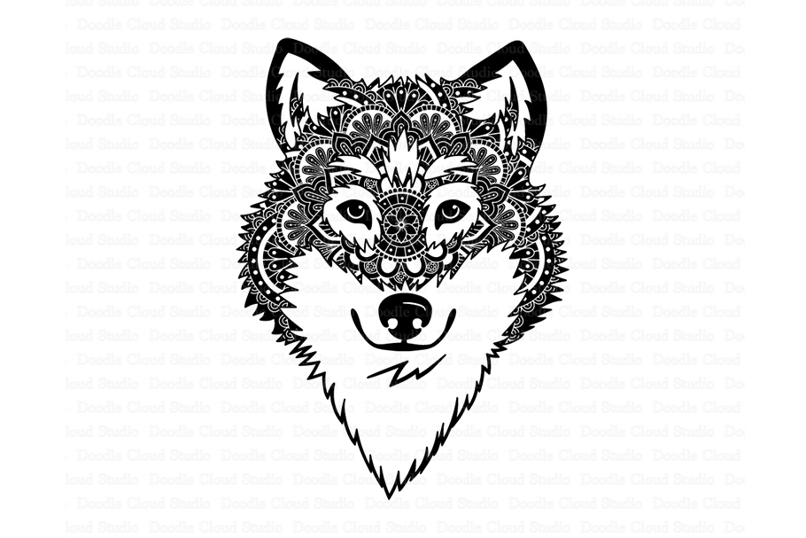 Download Wolf SVG, Wolf Head SVG, Wolf Mandala SVG , Wolf Clipart.