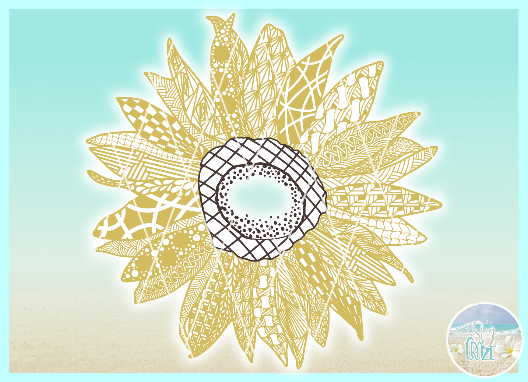 Download Sunflower Mandala Layered Svg Ideas - Layered SVG Cut File