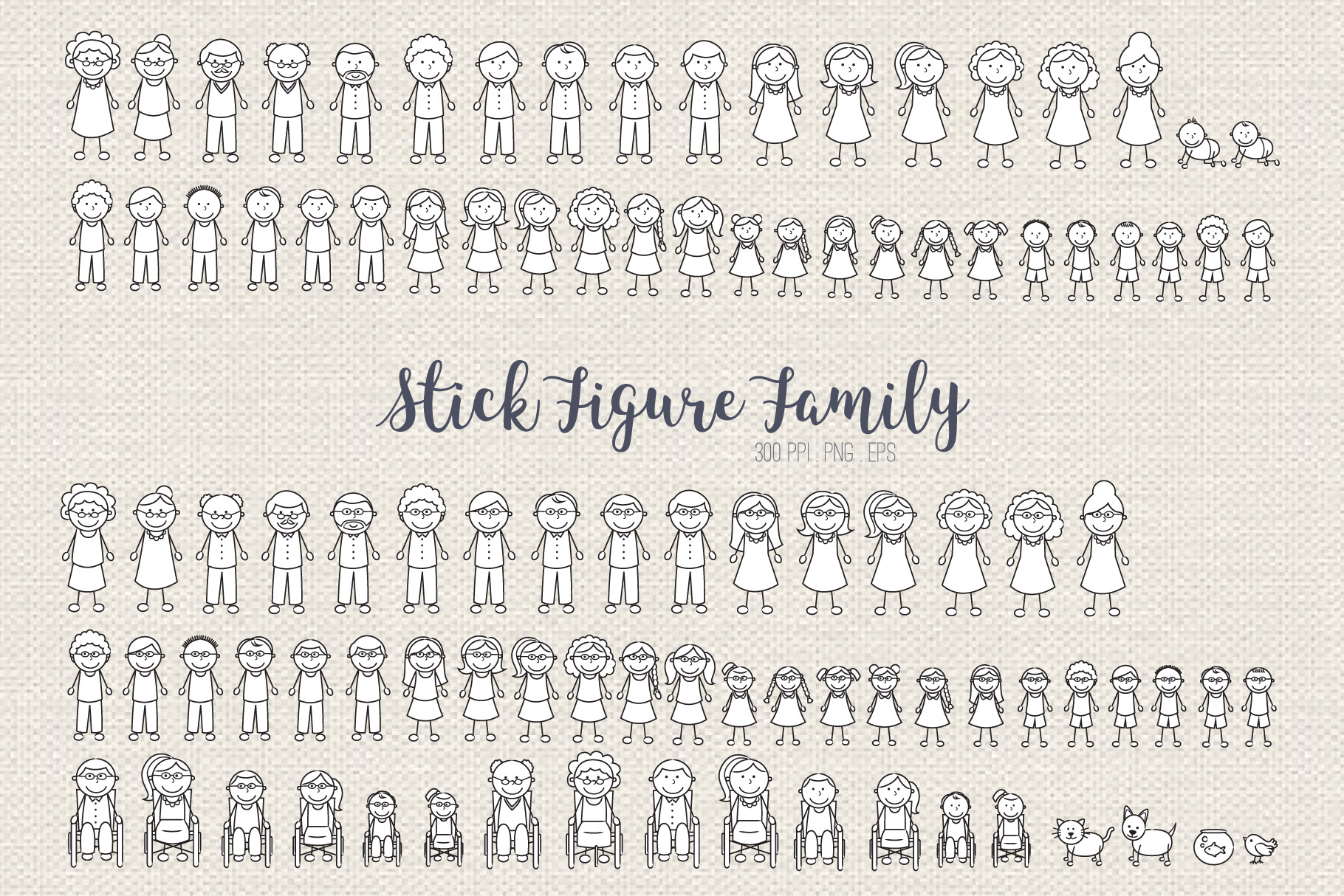 stick figure family drawing