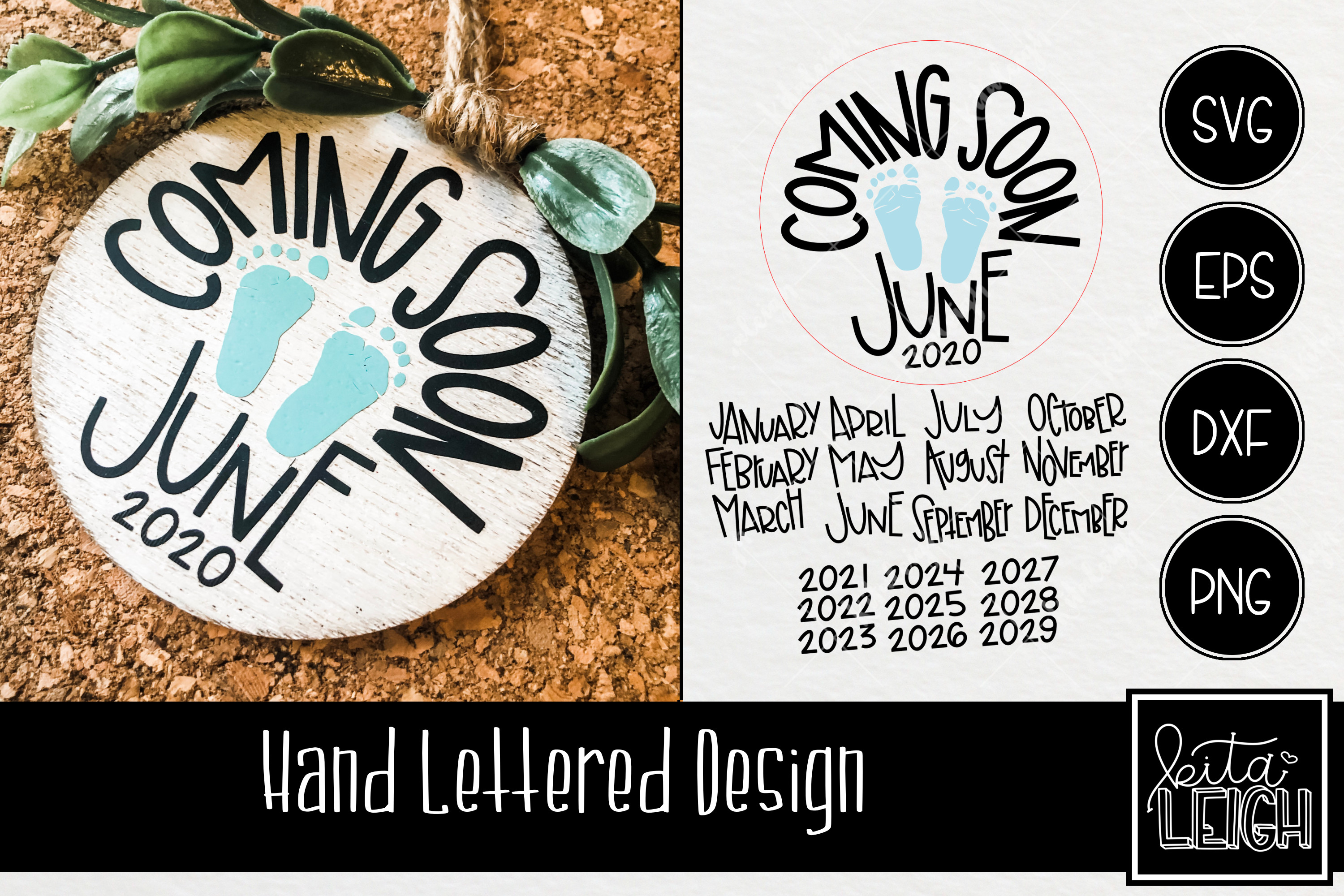 Hand Lettered Coming Soon Round Svg 380418 Hand Lettered
